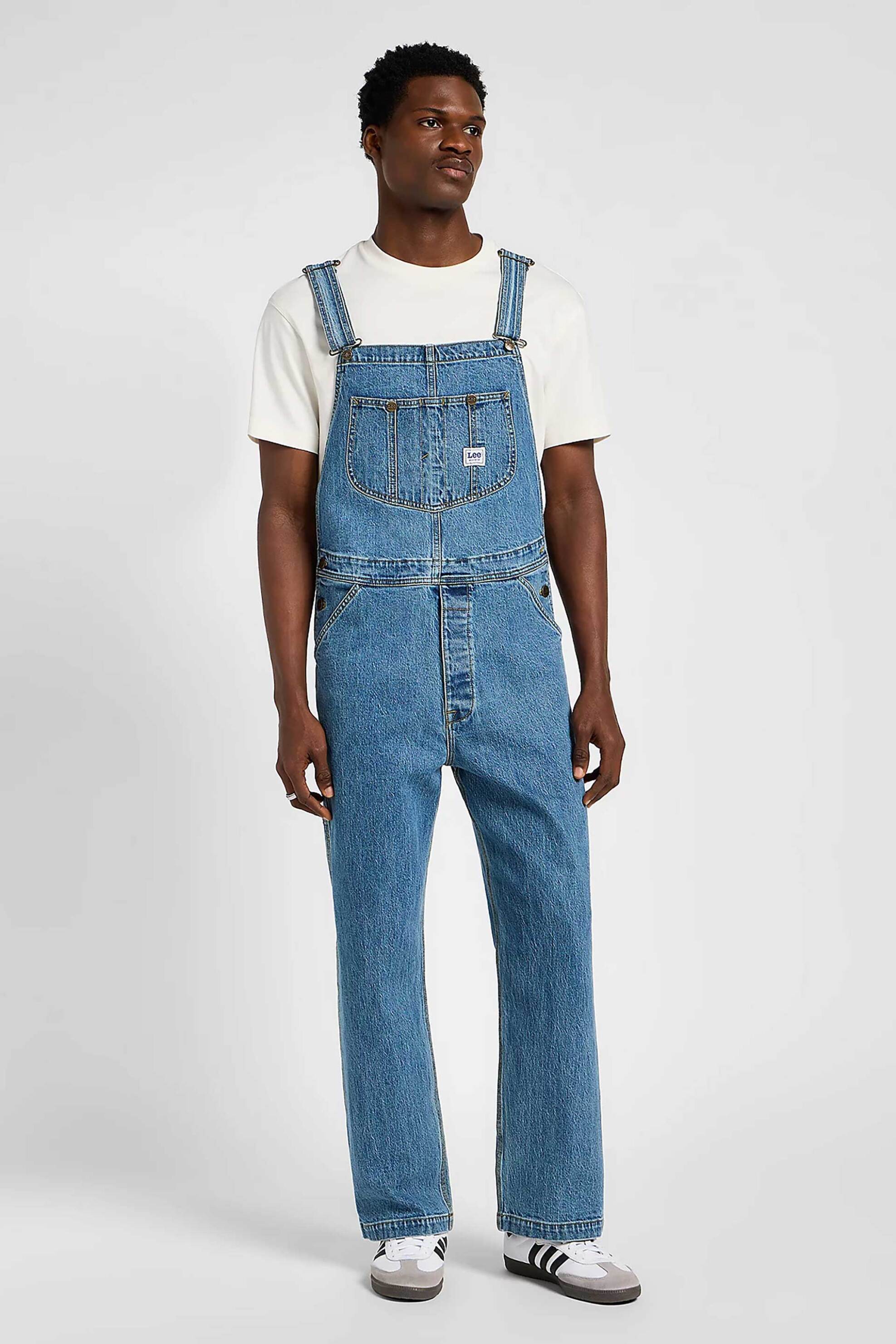 LEE Lee® ανδρική denim σαλοπέτα Relaxed Fit "Lee Bib" - 112358583 Denim Blue