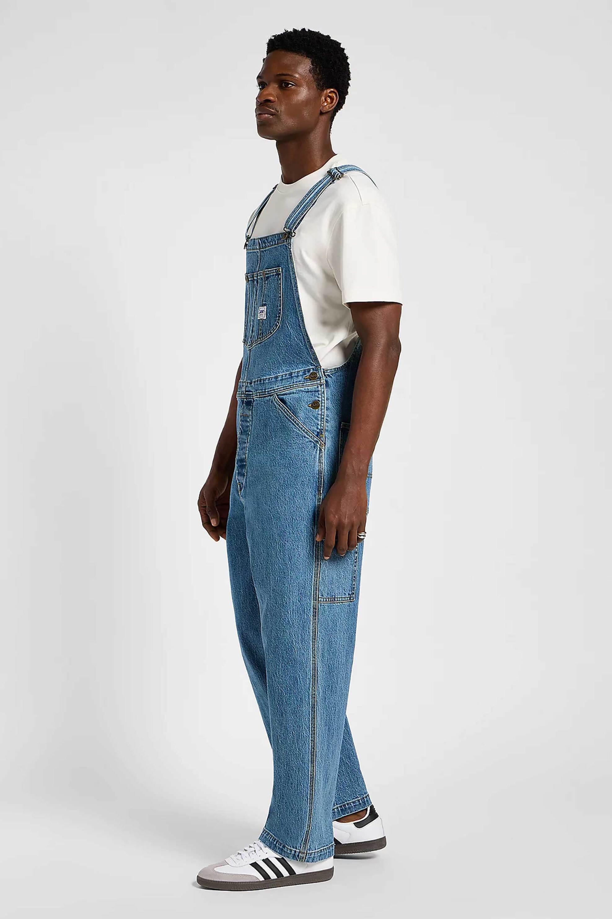 Lee® ανδρική denim σαλοπέτα Relaxed Fit "Lee Bib" - 112358583 Denim Blue φωτογραφία