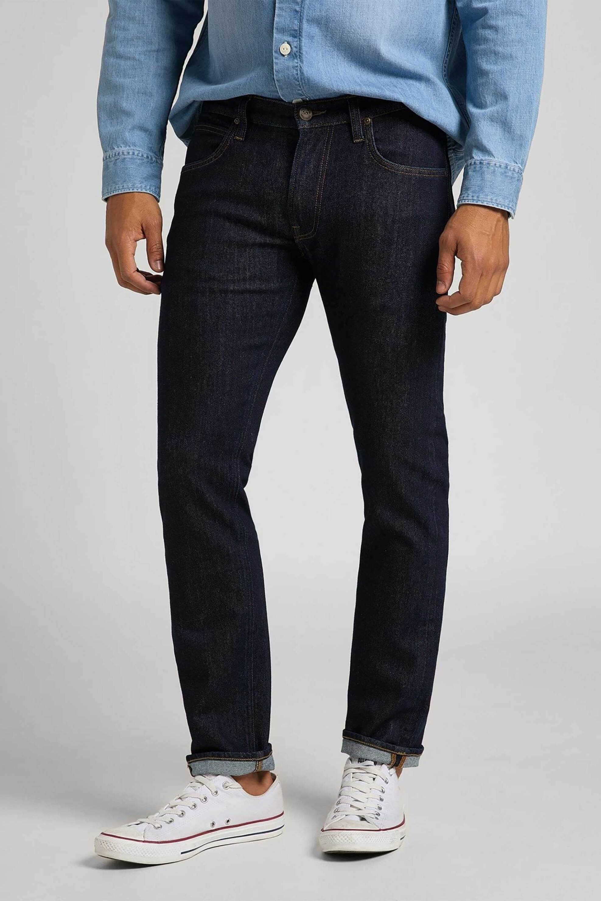 LEE Lee® ανδρικό τζιν παντελόνι - 112118346-** Denim Blue Σκούρο