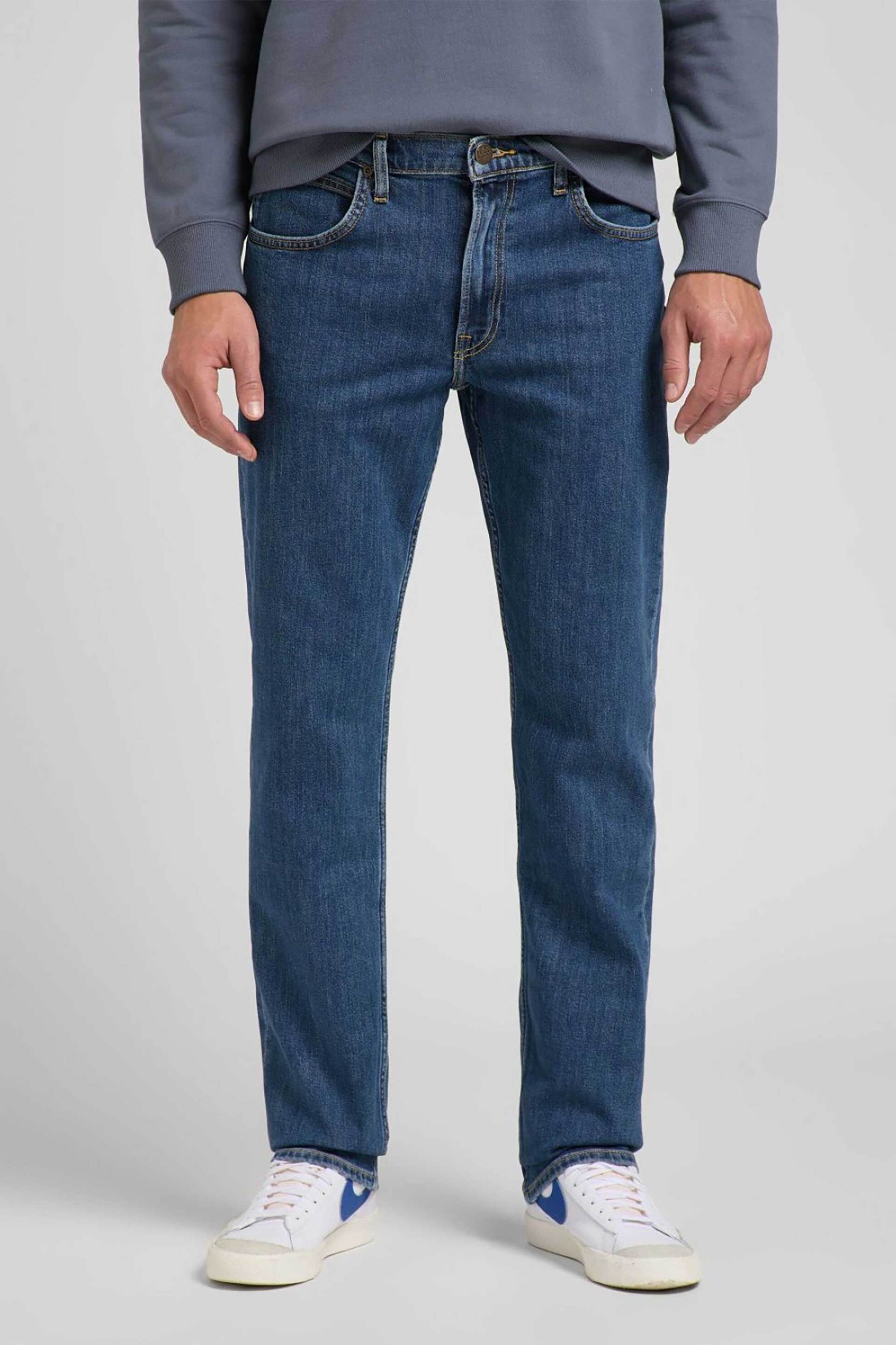 Lee® ανδρικό τζιν παντελόνι Straight Fit "Brooklyn" - 112144036 Denim Blue φωτογραφία