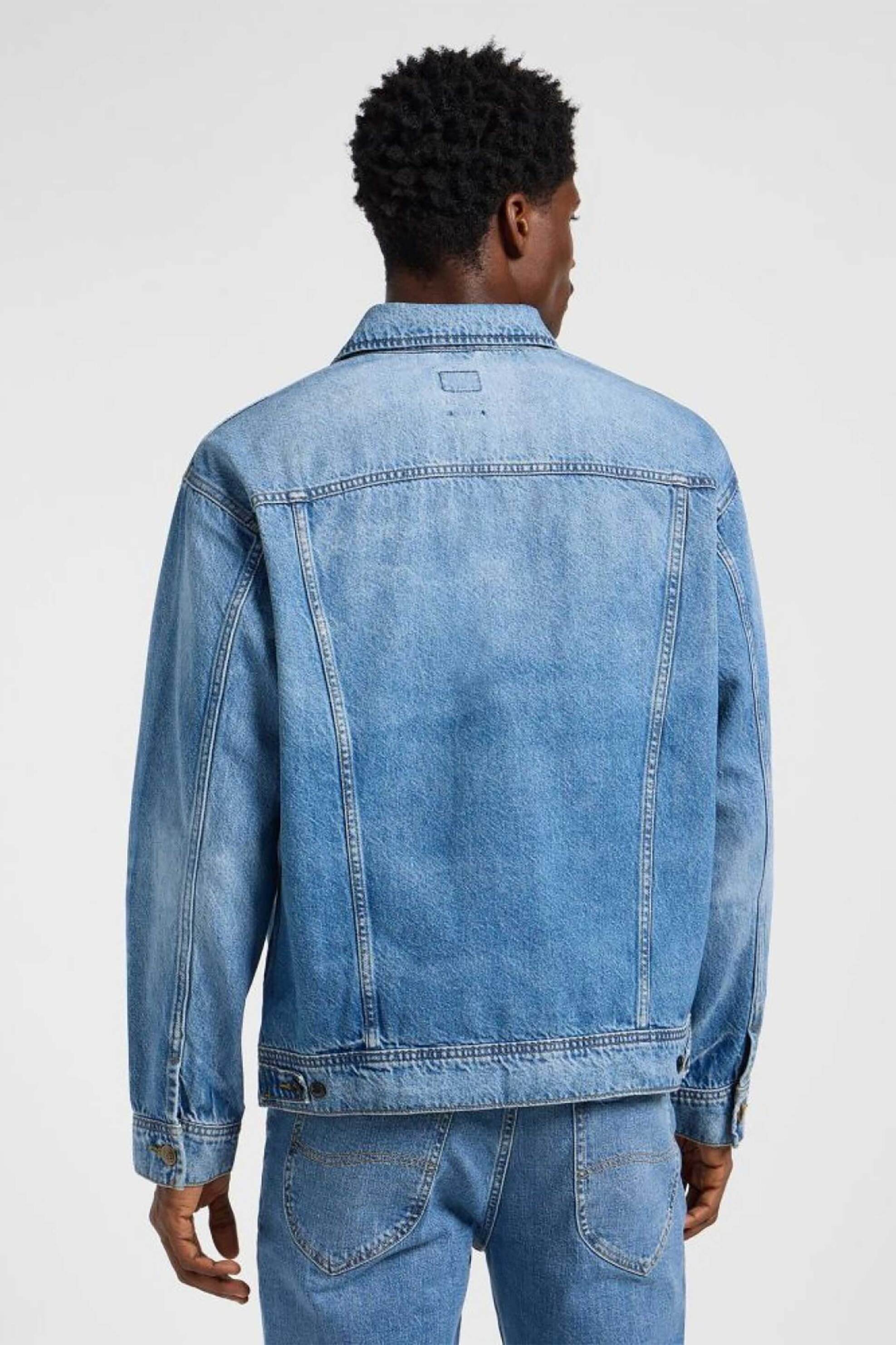Lee Ανδρικό Denim Jacket Relaxed Fit - 112364153 Blue