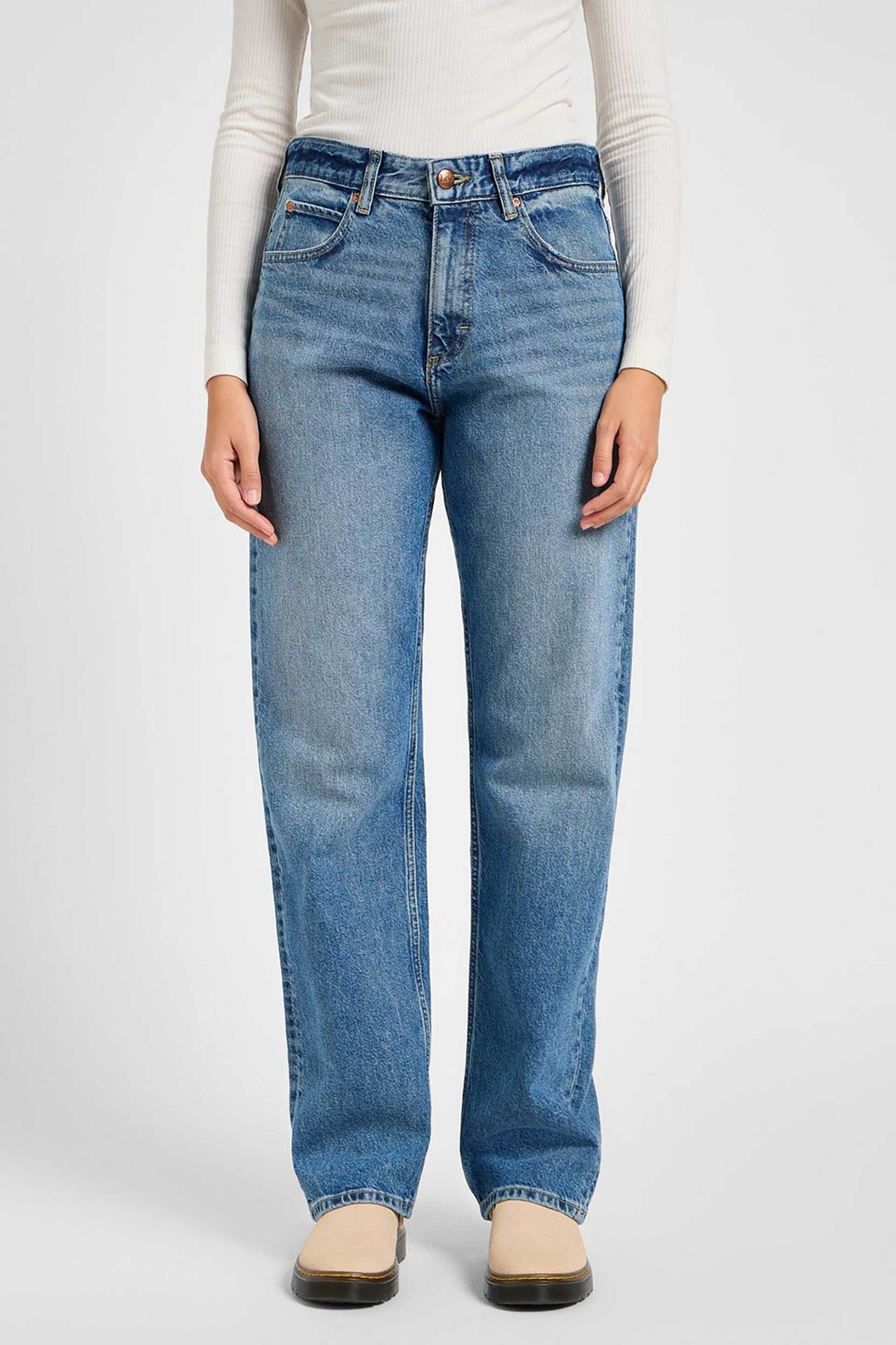 Lee® γυναικείο τζιν παντελόνι πεντάτσεπο Relaxed Fit - 112355261 Denim Blue φωτογραφία