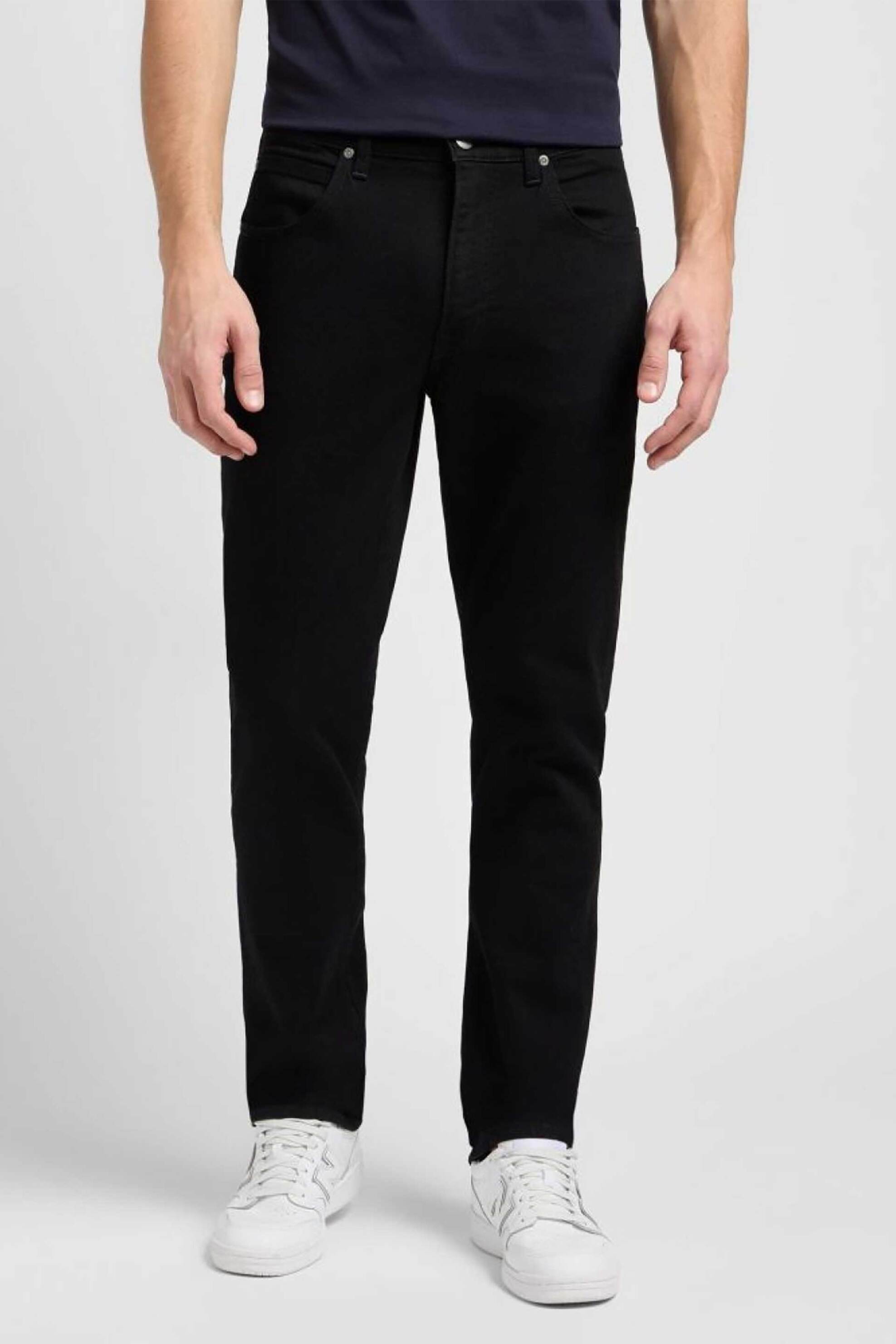 Lee® ανδρικό τζιν παντελόνι πεντάτσεπο Regular Fit - 112110125 Μαύρο