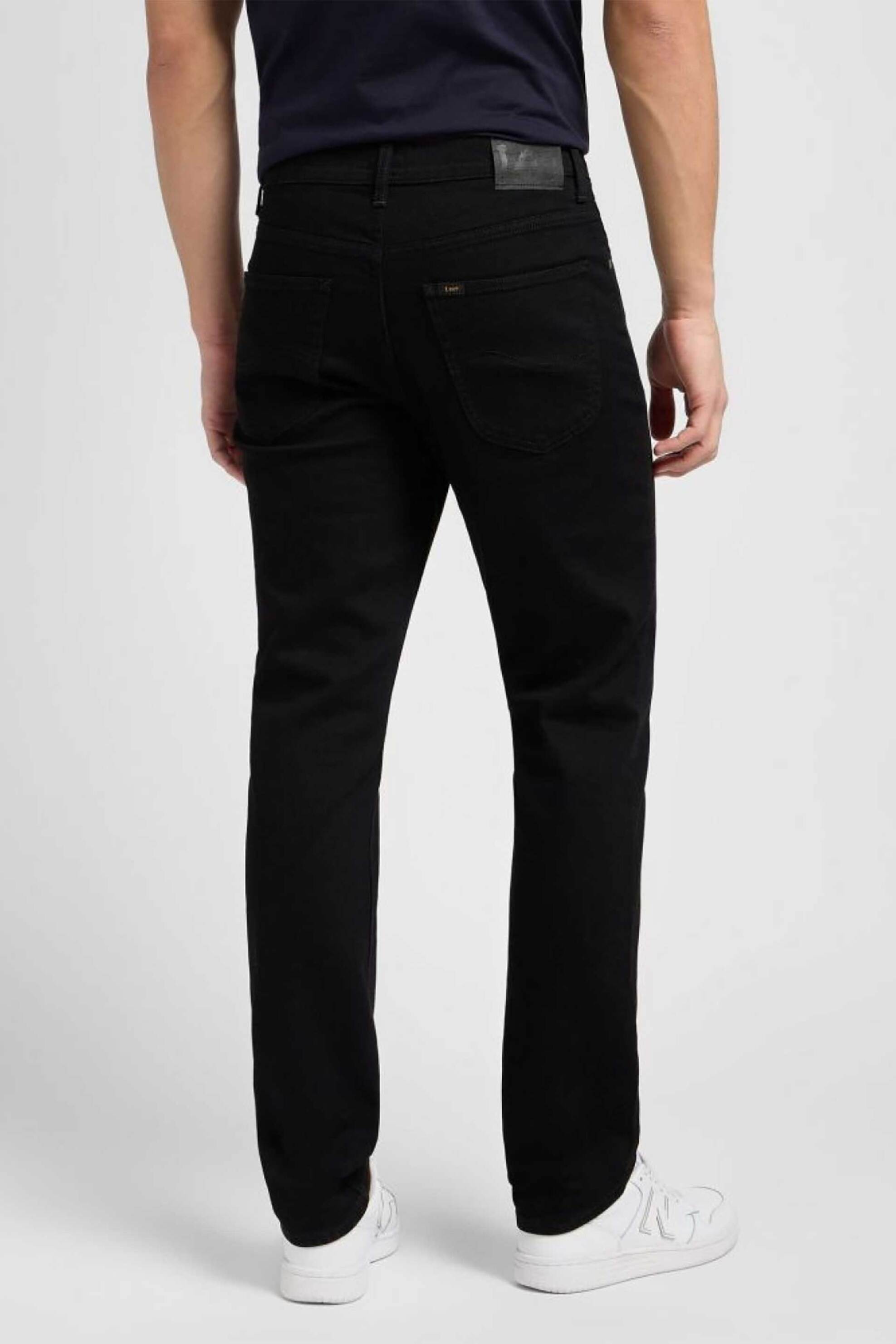 Lee Ανδρικό Τζιν Παντελόνι Πεντάτσεπο Regular Fit - 112110125 Μαύρο