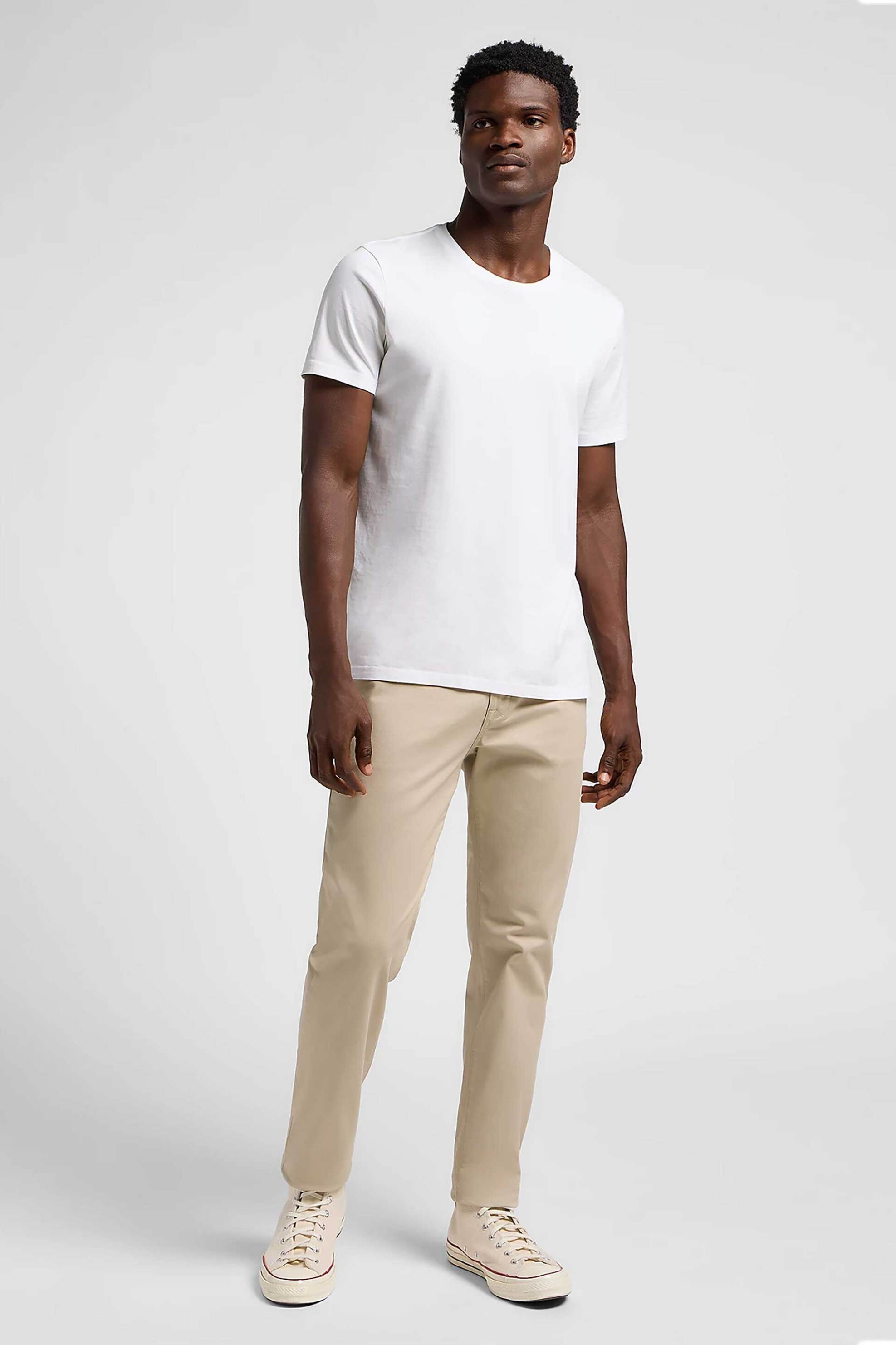Lee® ανδρικό παντελόνι chino Slim Fit - 112342927-** Εκρού