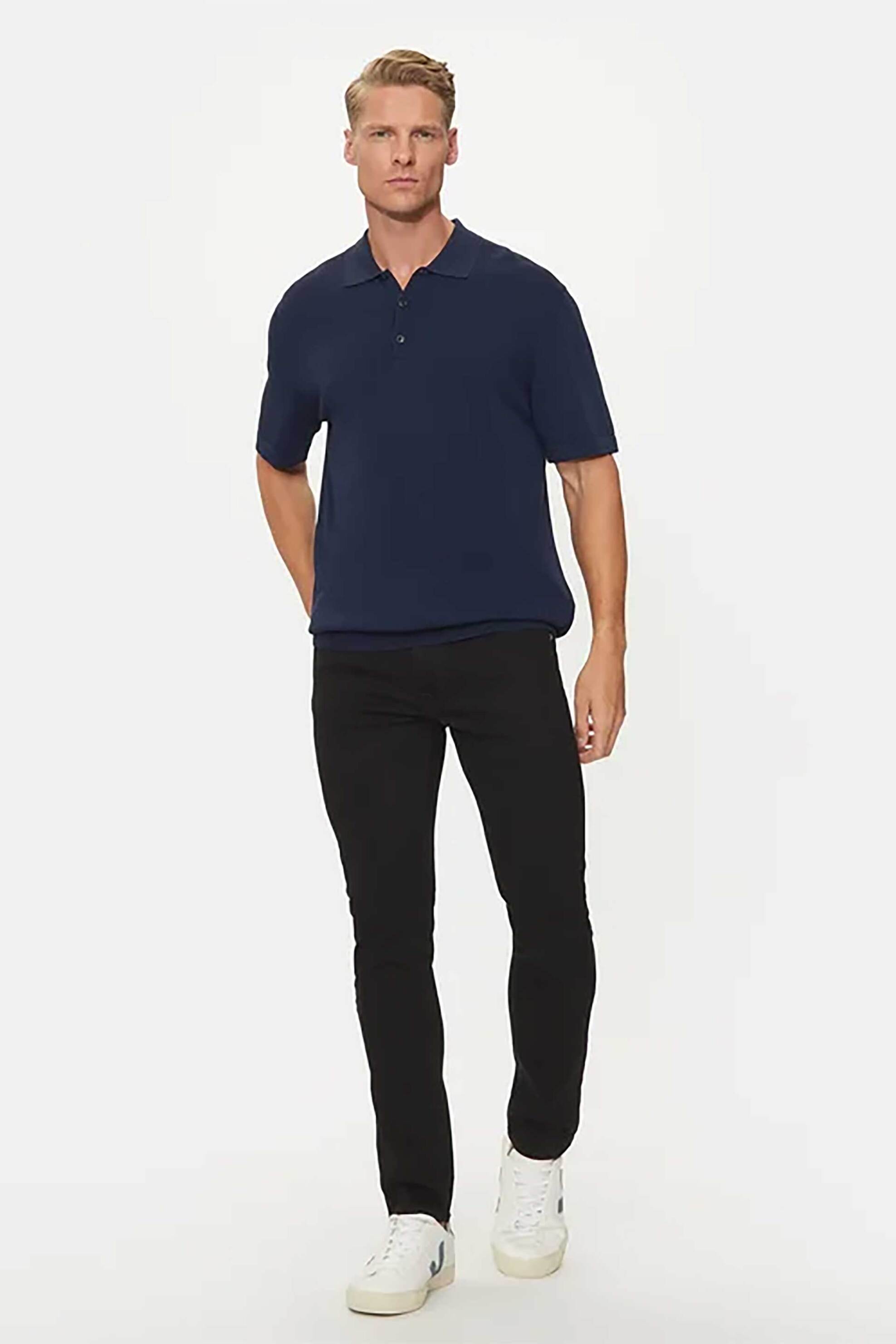 LEE Lee® ανδρικό τζιν παντελόνι πεντάτσεπο Slim Fit "Luke" - 112119043 Μαύρο