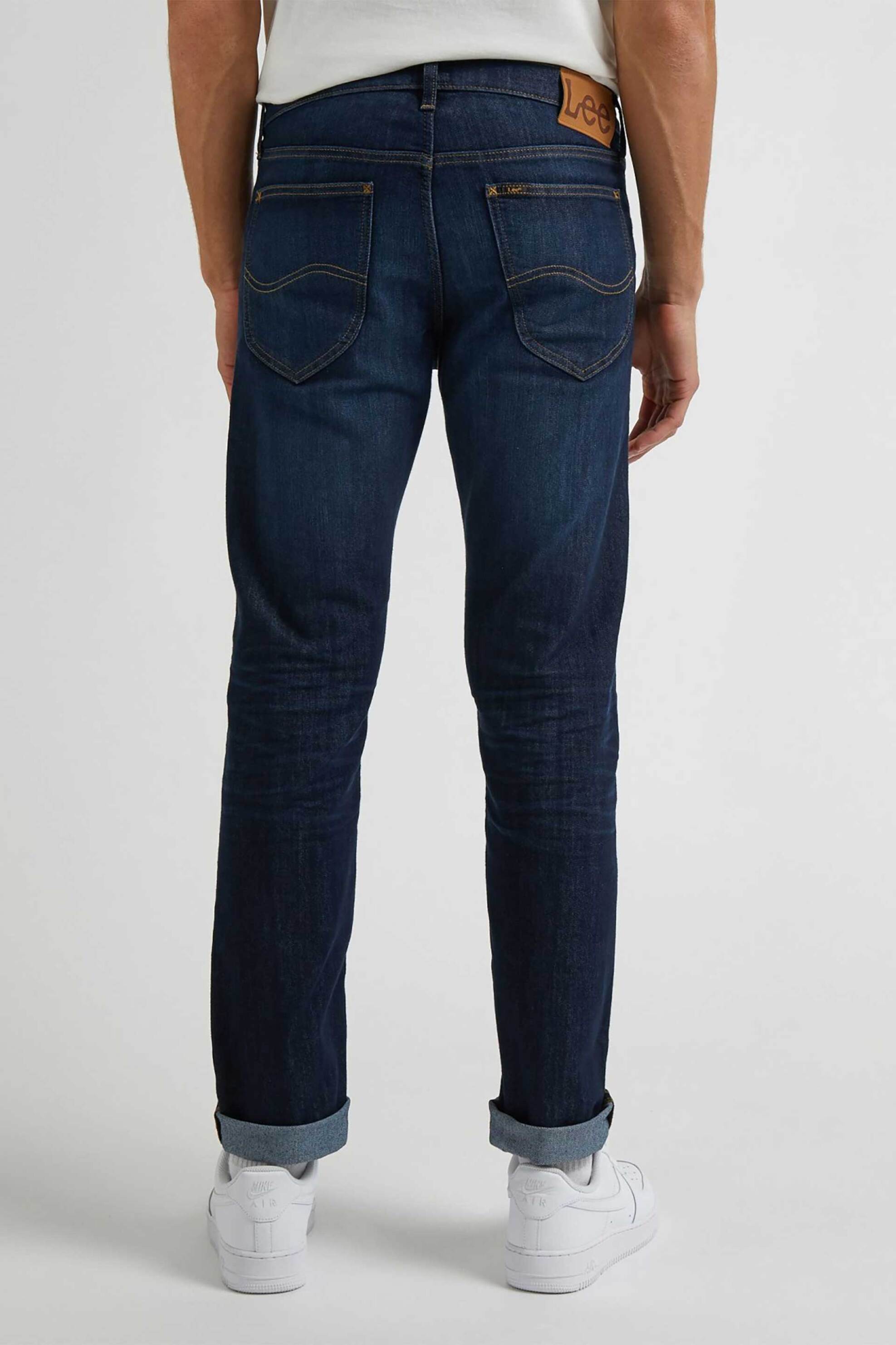 Lee Ανδρικό Τζιν Παντελόνι Πεντάτσεπο Regular Straight Fit Daren - 112318951-** Denim Blue Σκούρο