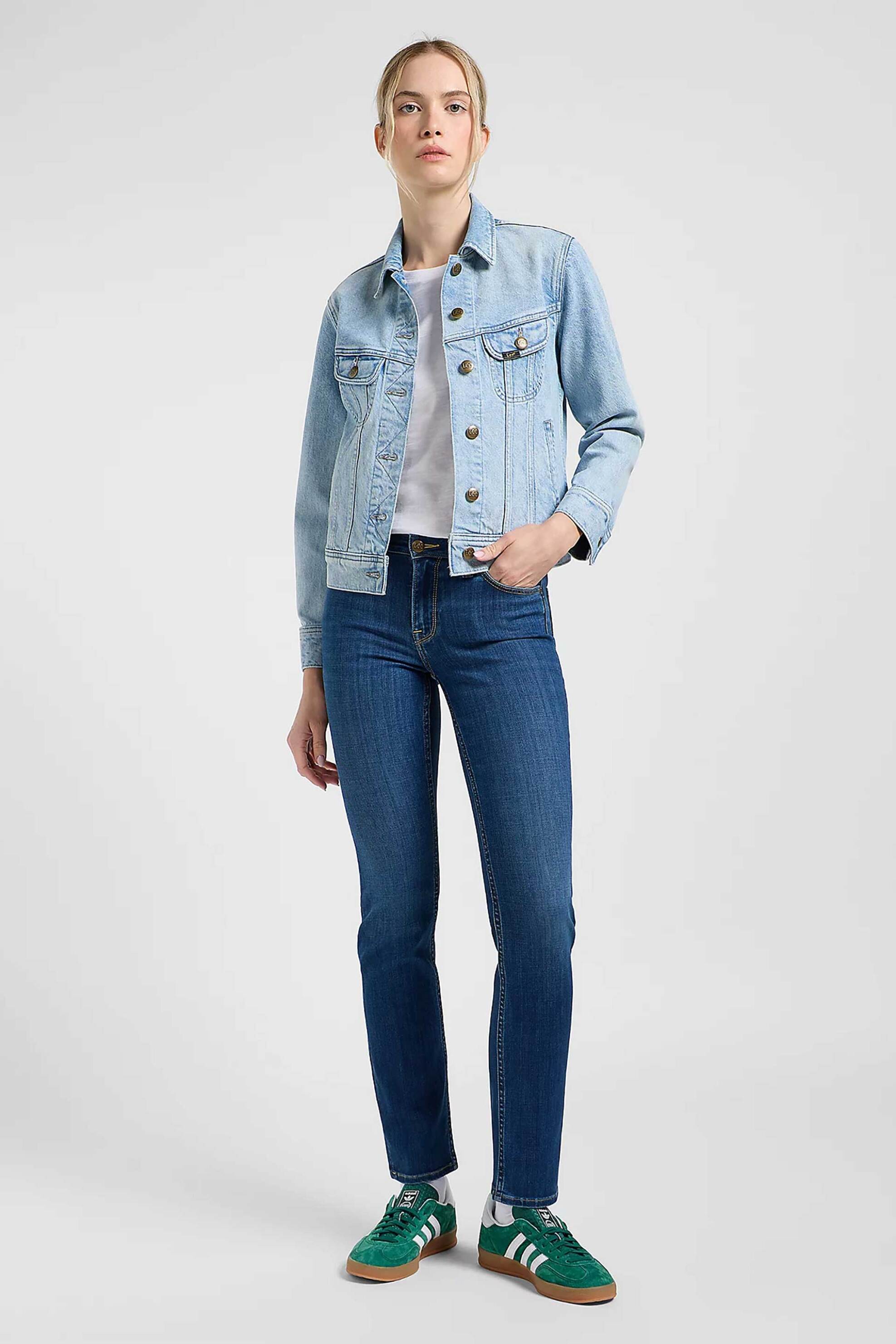 Lee® γυναικείο τζιν παντελόνι πεντάτσεπο Slim Straight Fit "Elly"