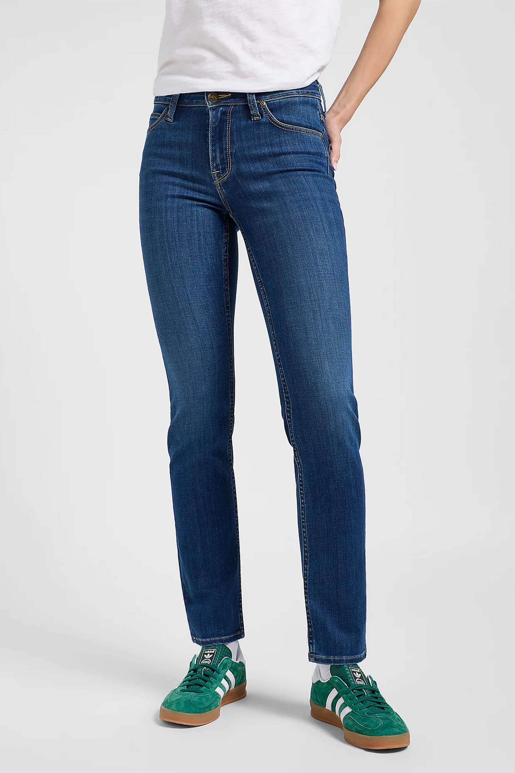 Lee® γυναικείο τζιν παντελόνι πεντάτσεπο Slim Straight Fit "Elly" - 112363792 Denim Blue φωτογραφία