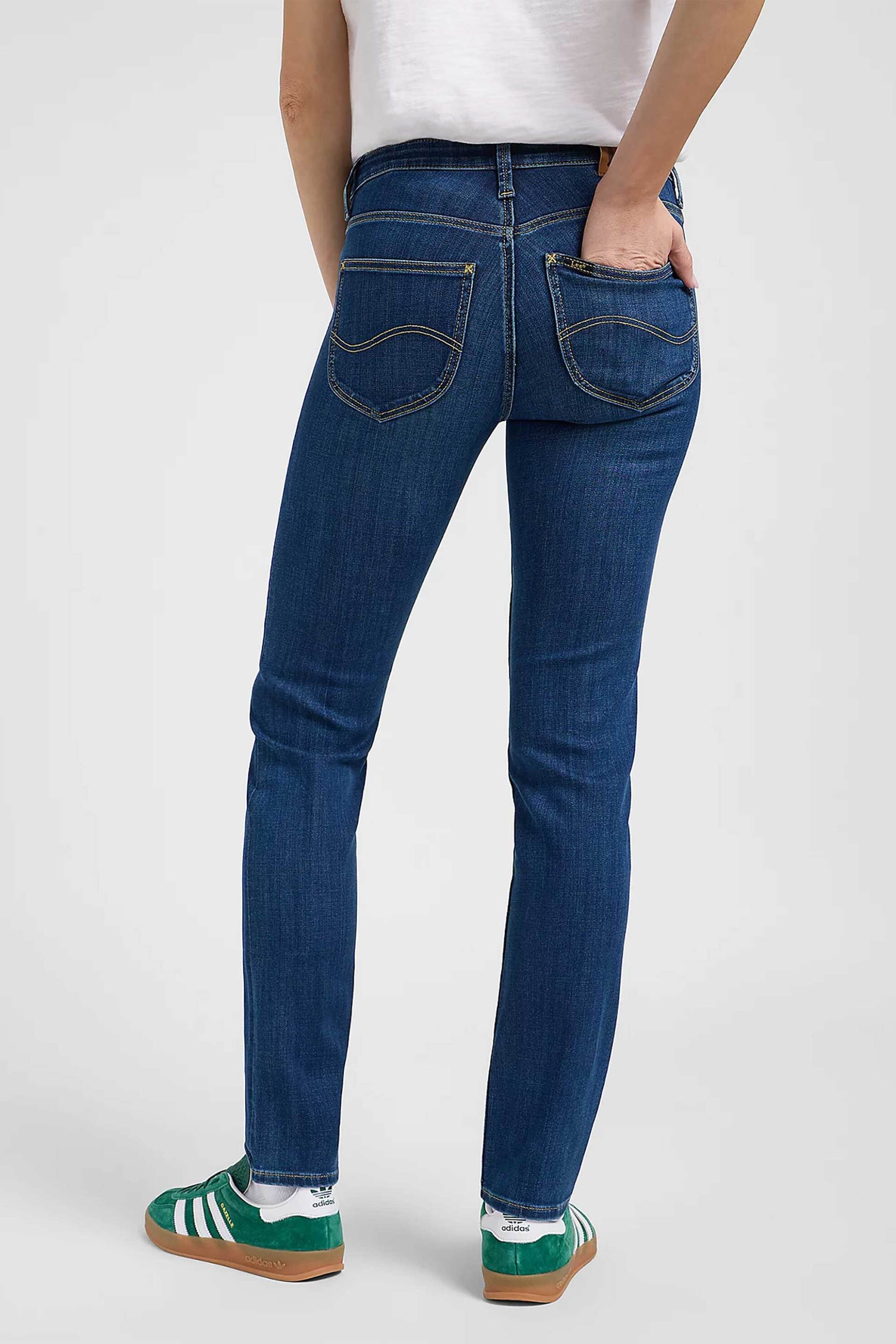 Lee® γυναικείο τζιν παντελόνι πεντάτσεπο Slim Straight Fit "Elly" - 112363792 Denim Blue φωτογραφία