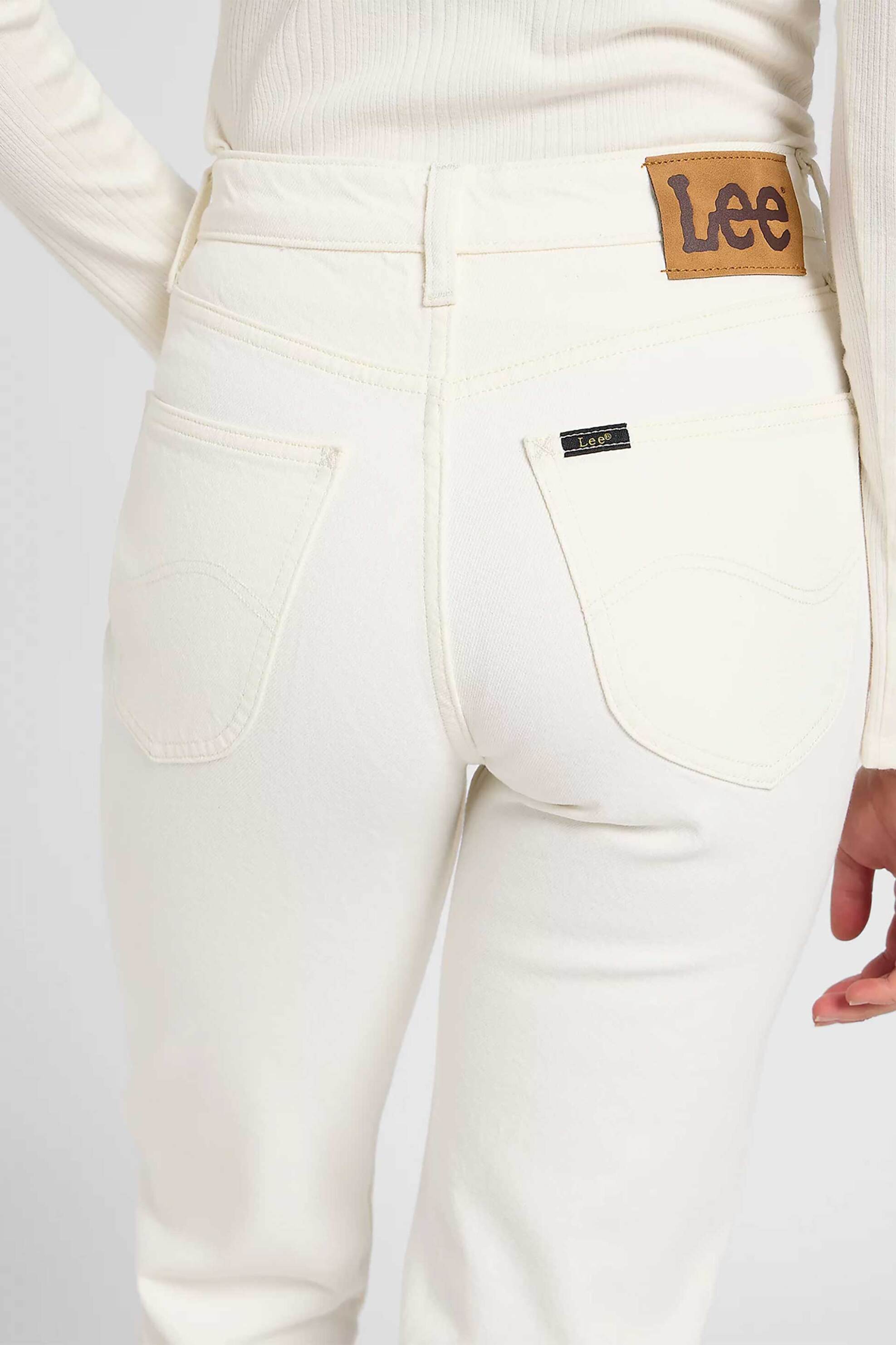 Lee® γυναικείο ψιλόμεσο τζιν παντελόνι πεντάτσεπο Regular Fit "Carol" - 112370932 Λευκό φωτογραφία