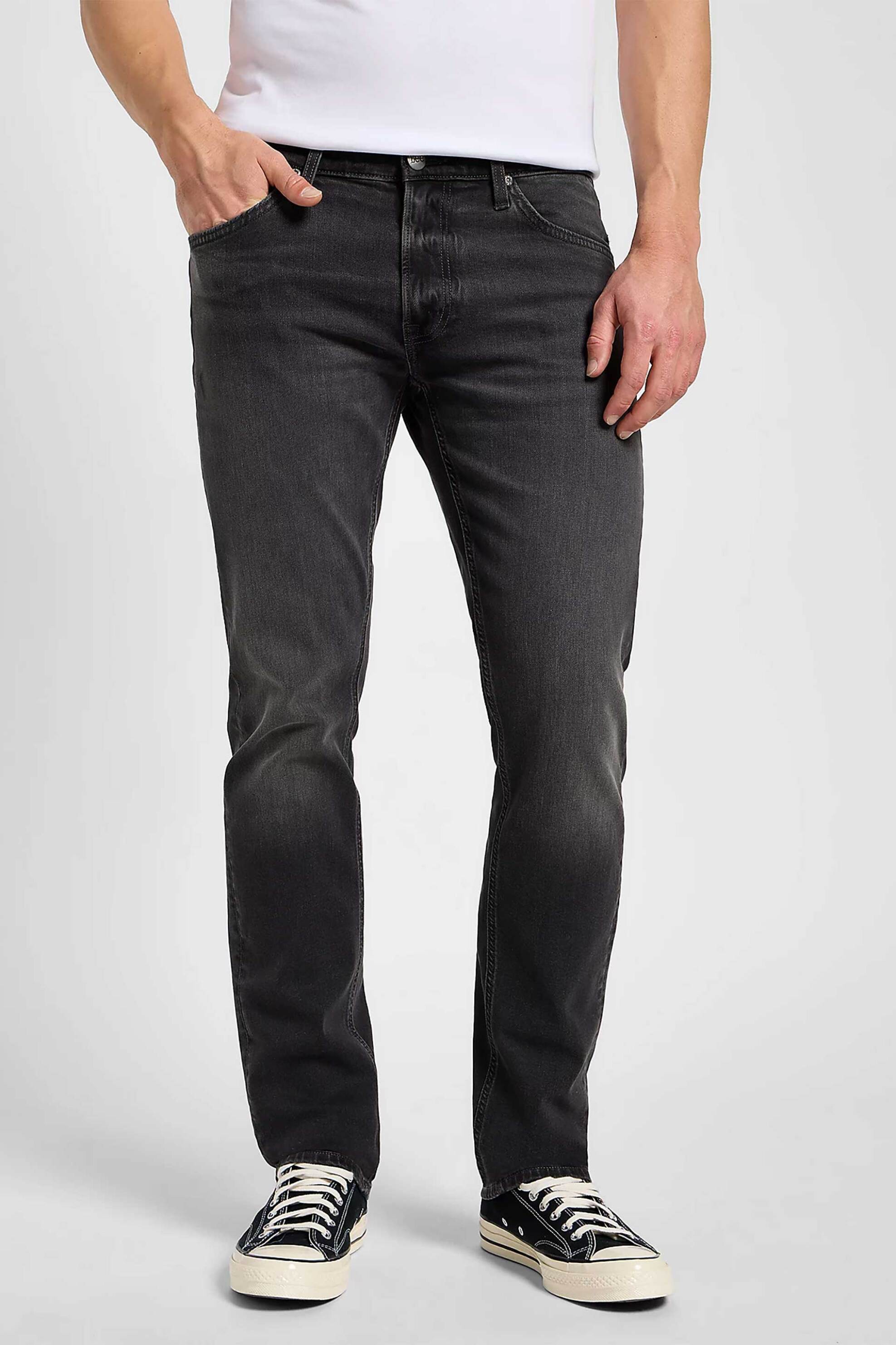 Lee® ανδρικό τζιν παντελόνι πεντάτσεπο Regular Fit "Daren" - 112355812 Ανθρακί φωτογραφία