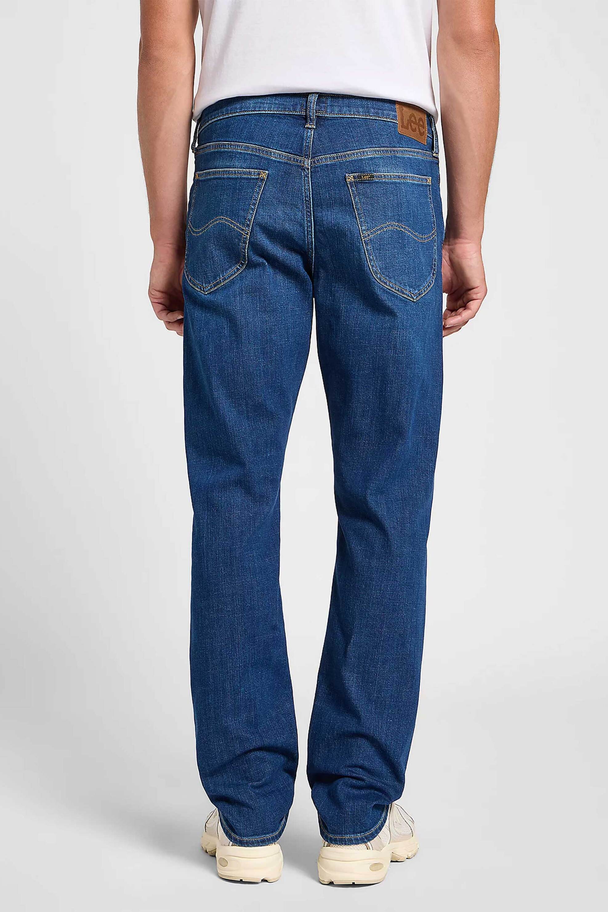 Lee® ανδρικό τζιν παντελόνι πεντάτσεπο Regular Straight Fit "Daren" - 112365116 Denim Blue φωτογραφία