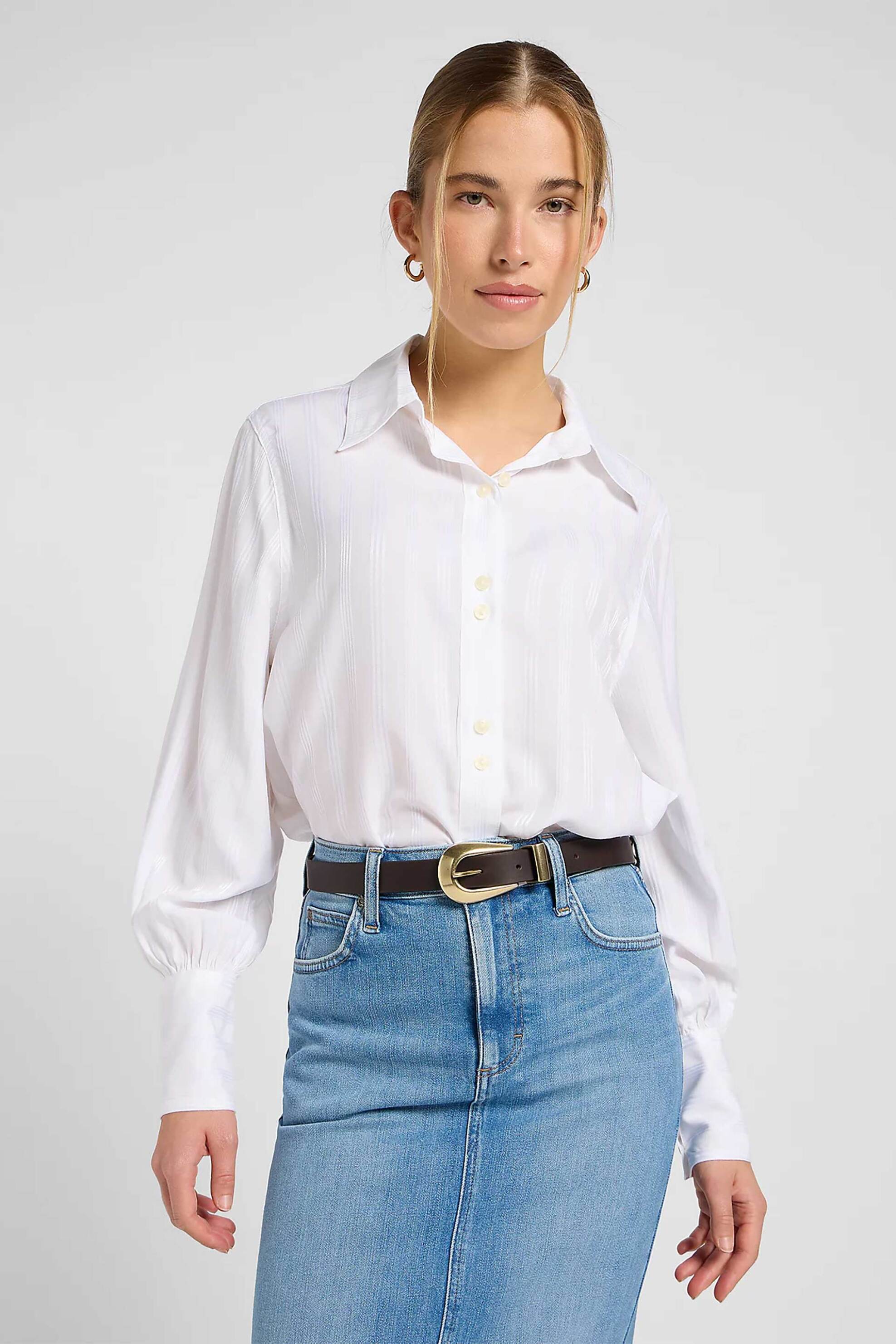 Lee® γυναικεία δερμάτινη ζώνη με μεταλλική αγκράφα "Lady" - 112372686 Καφέ φωτογραφία