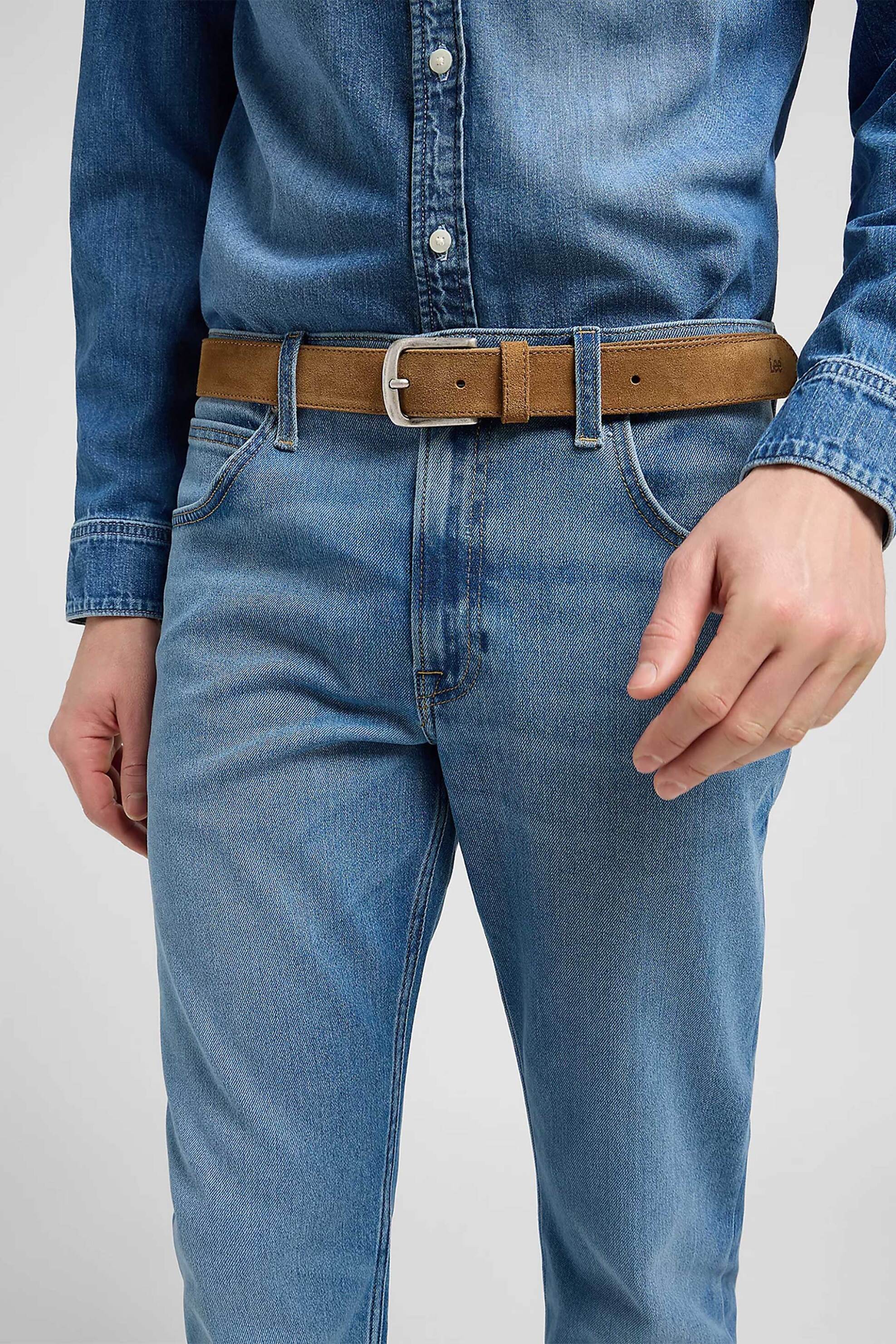 LEE Lee® ανδρική suede ζώνη με μεταλλική αγκράφα - 112372690 Καμηλό
