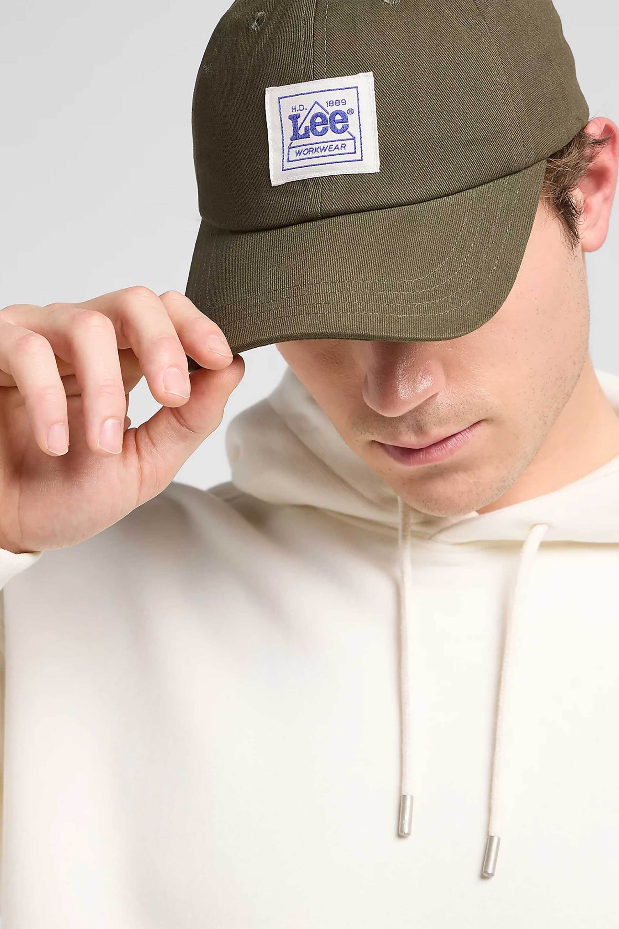 Lee® ανδρικό καπέλο με κεντημένο λογότυπο - 112372705 Χακί
