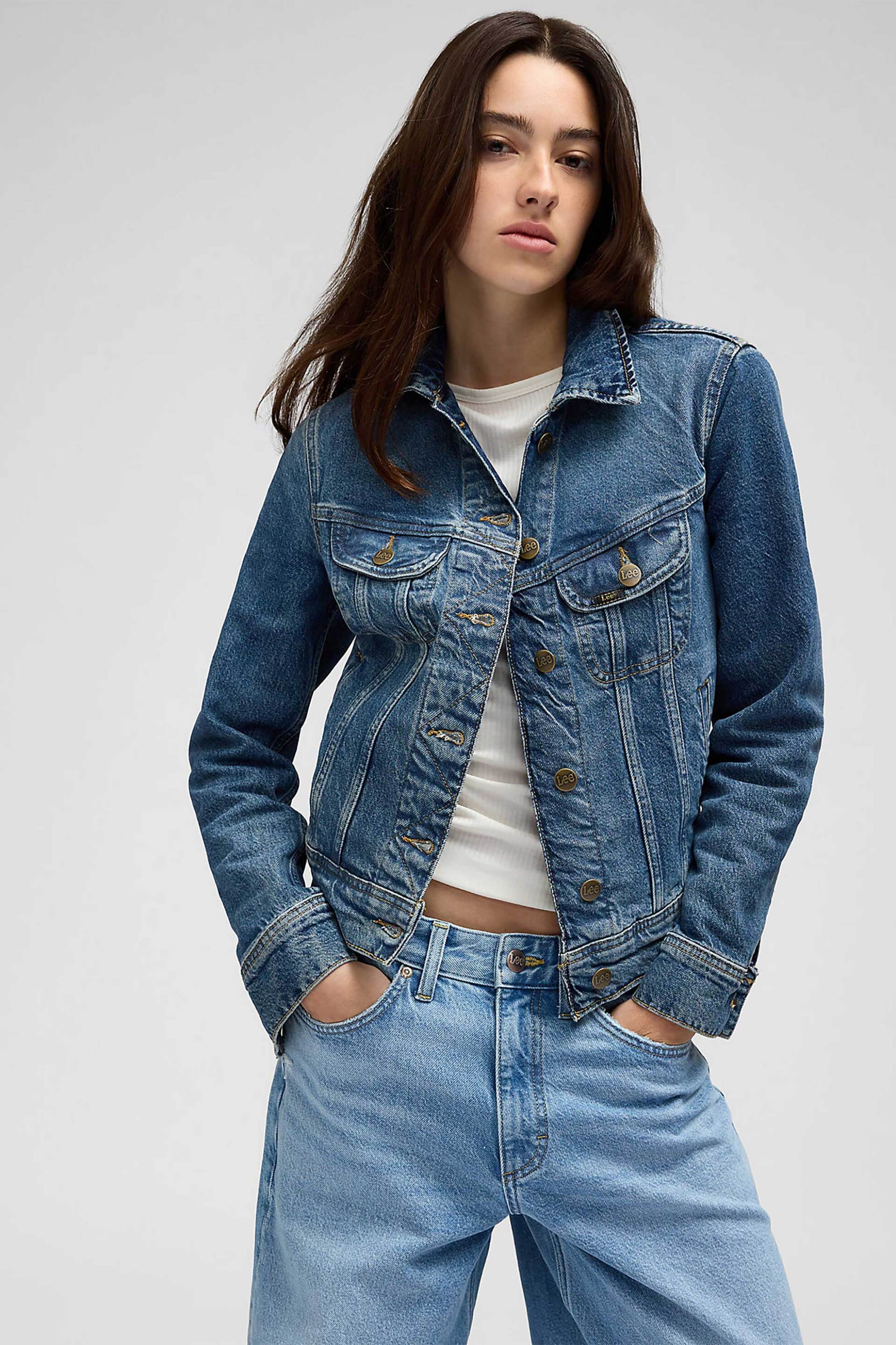 LEE Lee® γυναικείο denim jacket Regular Fit "Rider" - 112341297 Denim Blue
