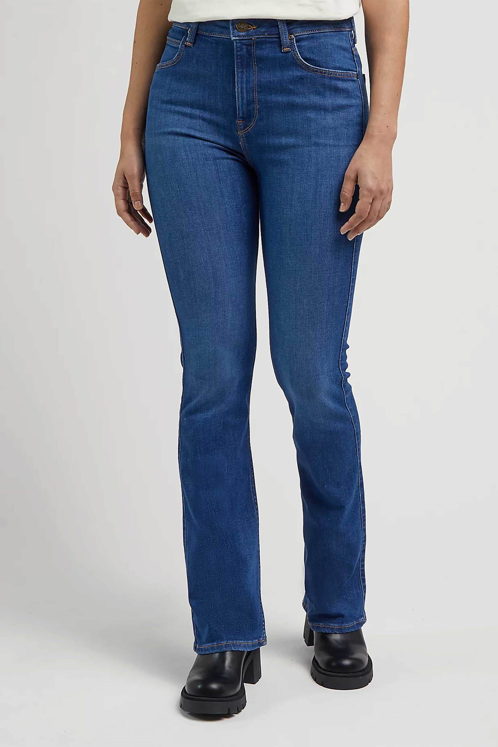 Lee® γυναικείο τζιν παντελόνι πεντάτσεπο boot cut "Breese" - 112341971 Denim Blue φωτογραφία