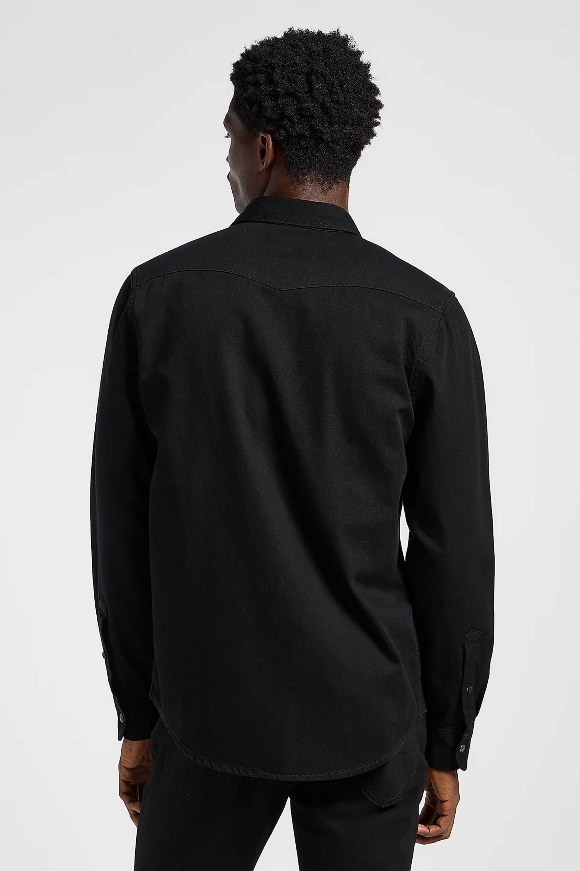 Lee Ανδρικό Πουκάμισο Regular Fit Western - 112363913-** Μαύρο