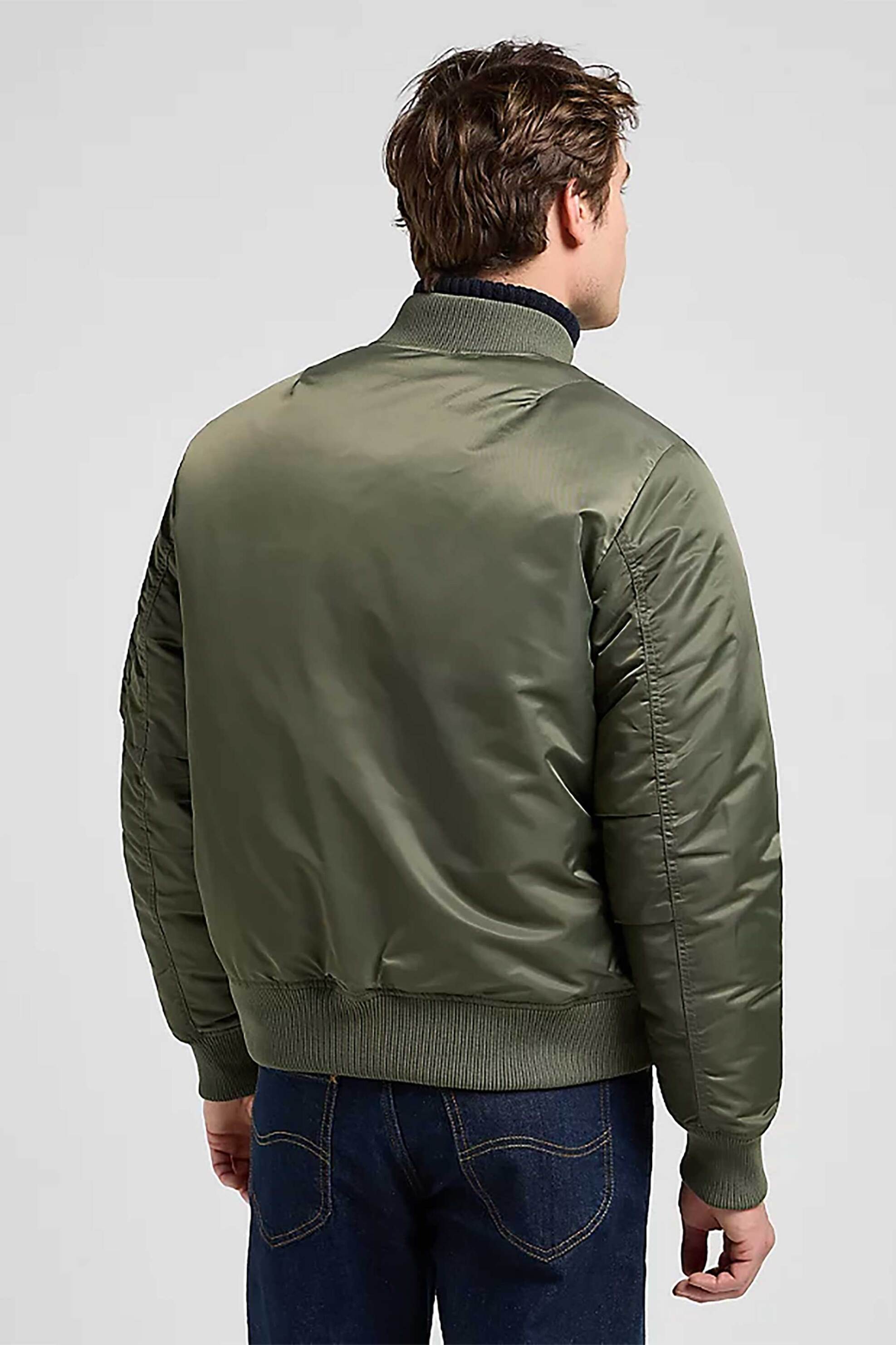 Lee® unisex jacket μονόχρωμο Relaxed Fit - 112371315 Λαδί φωτογραφία