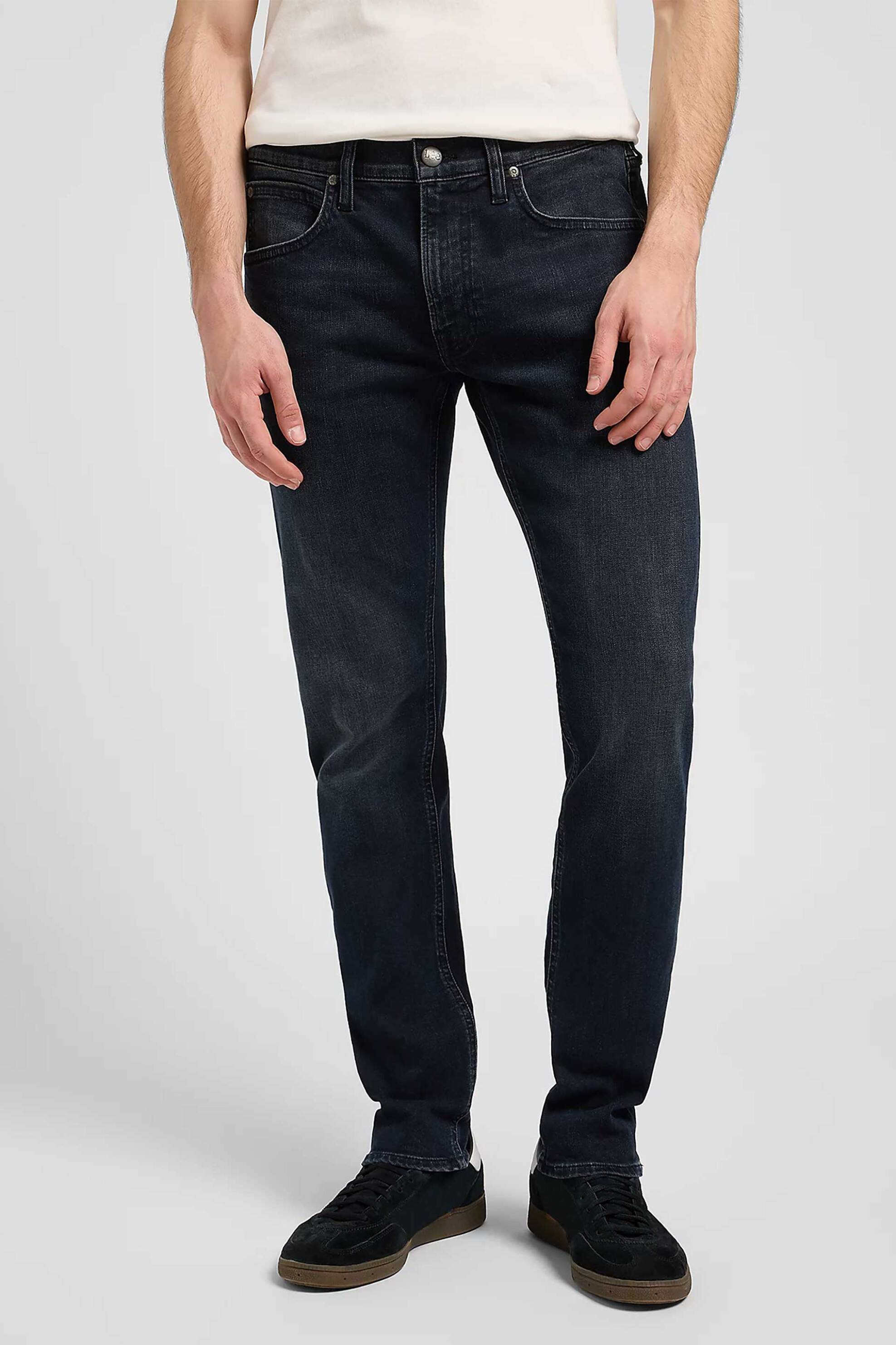 Lee® ανδρικό τζιν παντελόνι πεντάτσεπο Slim Fit "Luke" - 112370638 Denim Blue Σκούρο φωτογραφία