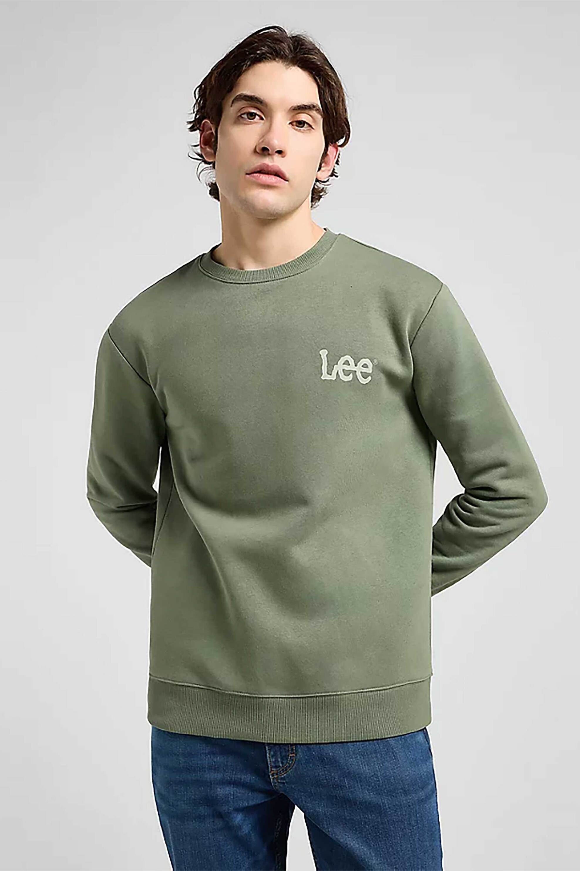 Lee® ανδρική μπλούζα φούτερ με λογότυπο Regular Fit 