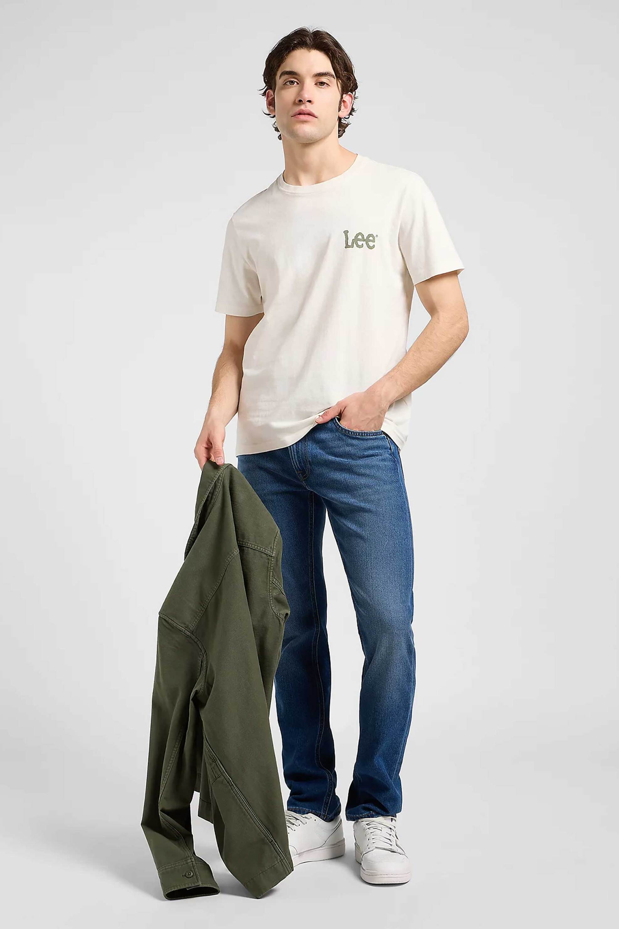 Lee® ανδρικό τζιν παντελόνι πεντάτσεπο Regular Straight Fit "Daren" - 112372614 Denim Blue