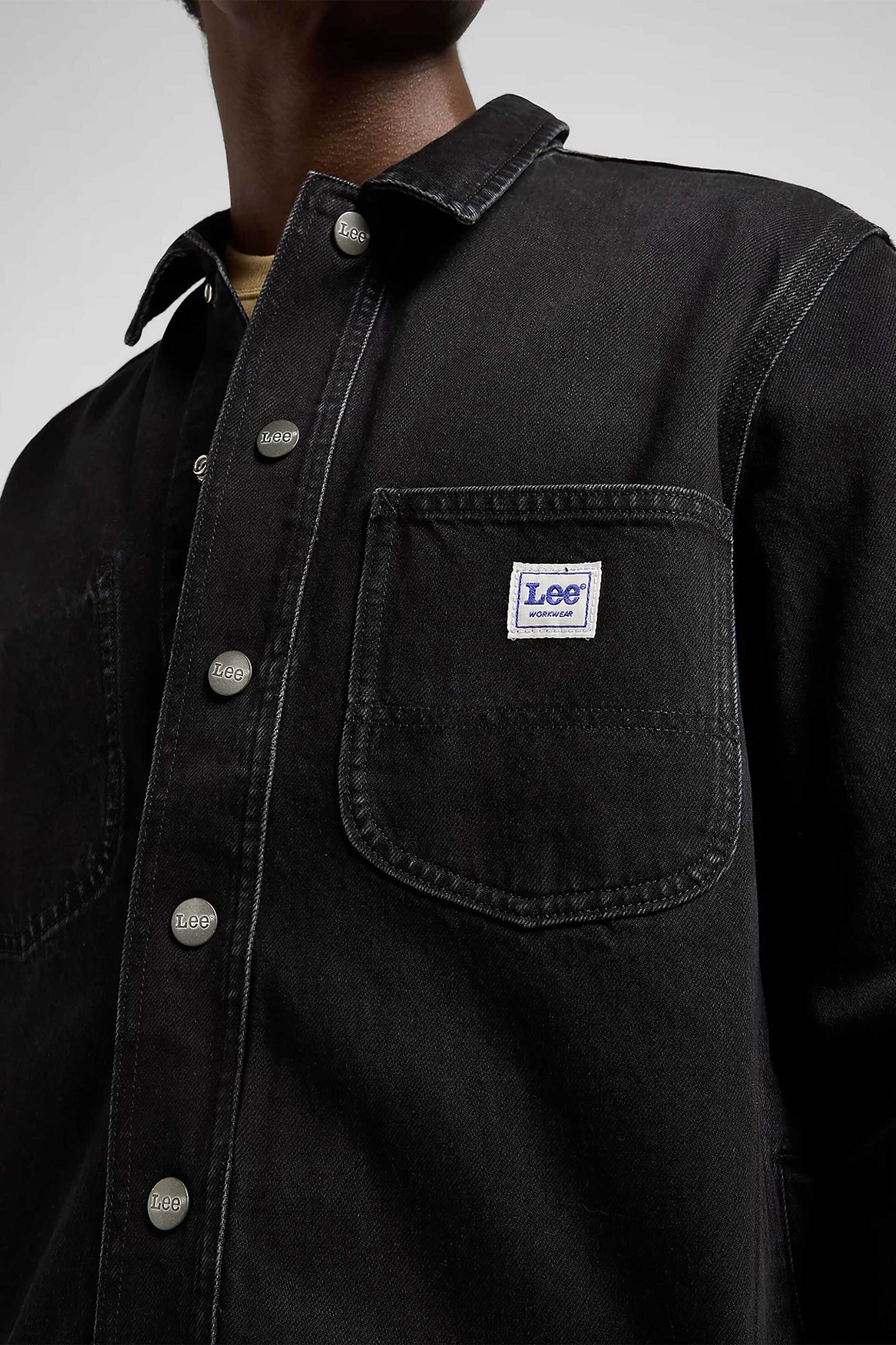 Lee® ανδρικό overshirt Relaxed Fit - 112370473 Μαύρο φωτογραφία