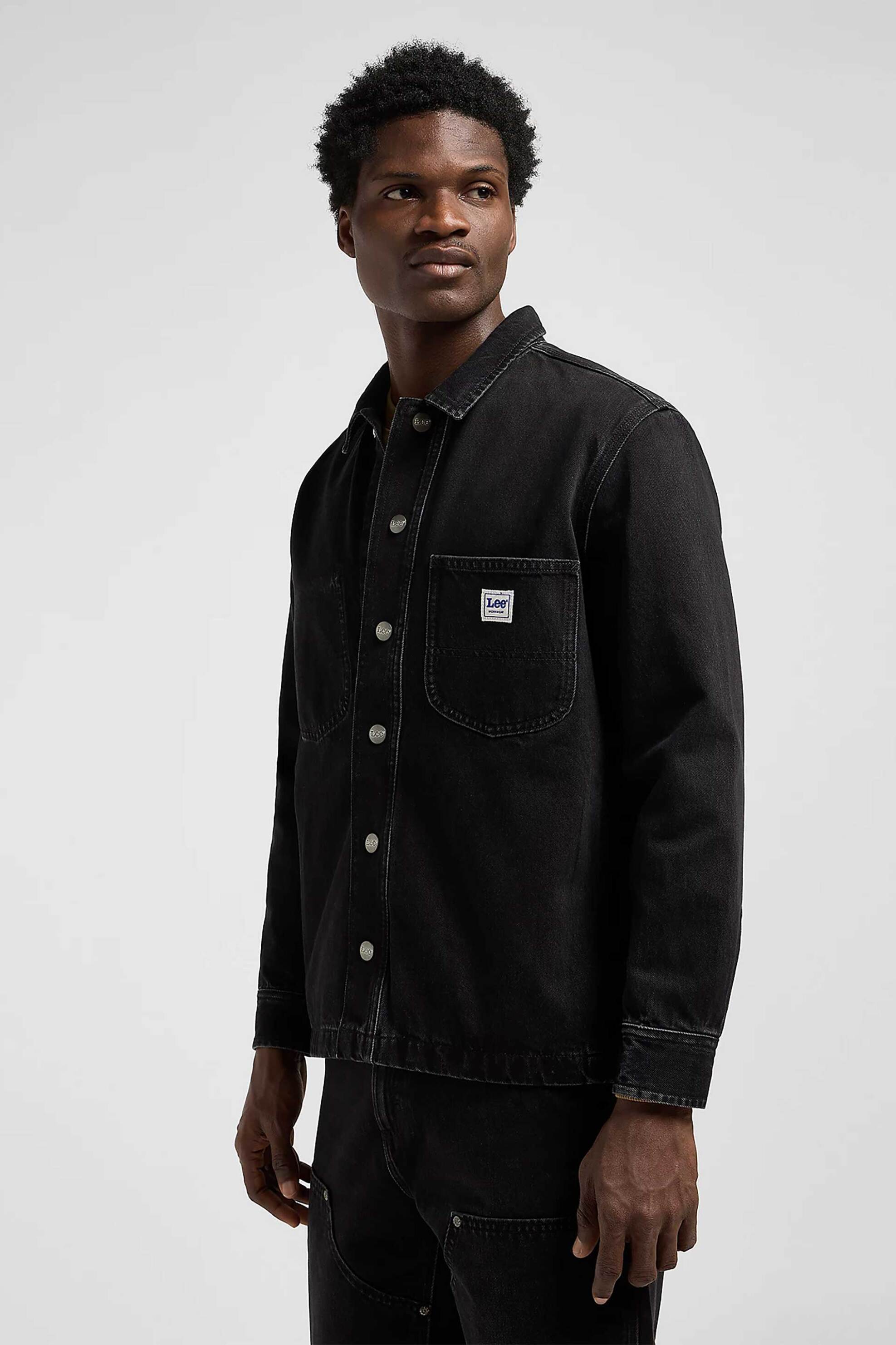 Lee® ανδρικό overshirt Relaxed Fit - 112370473 Μαύρο φωτογραφία