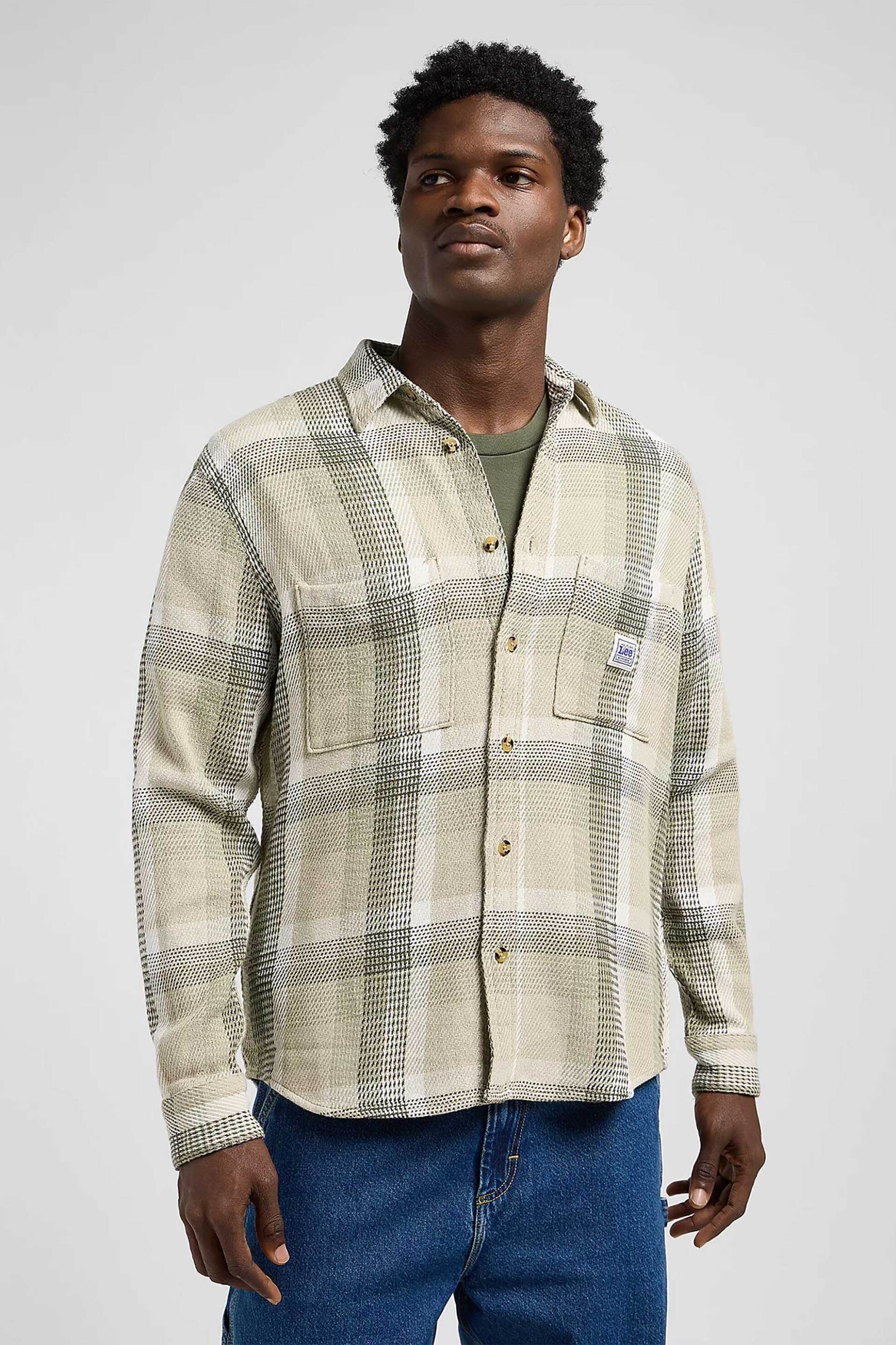 Ανδρικά πουκάμισα casual lee σε μπεζ