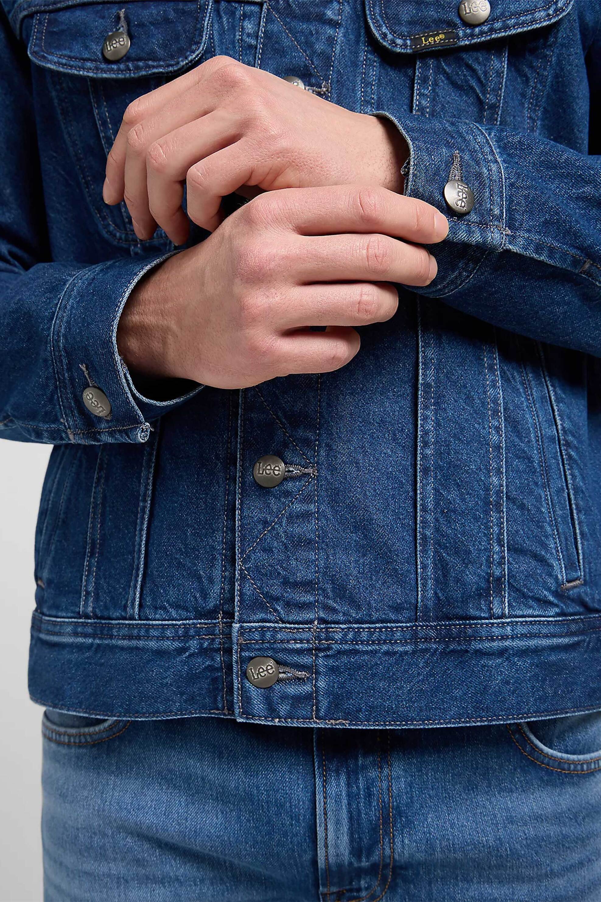 Lee® ανδρικό denim jacket Relaxed Fit "Rider" - 112371312 Denim Blue φωτογραφία