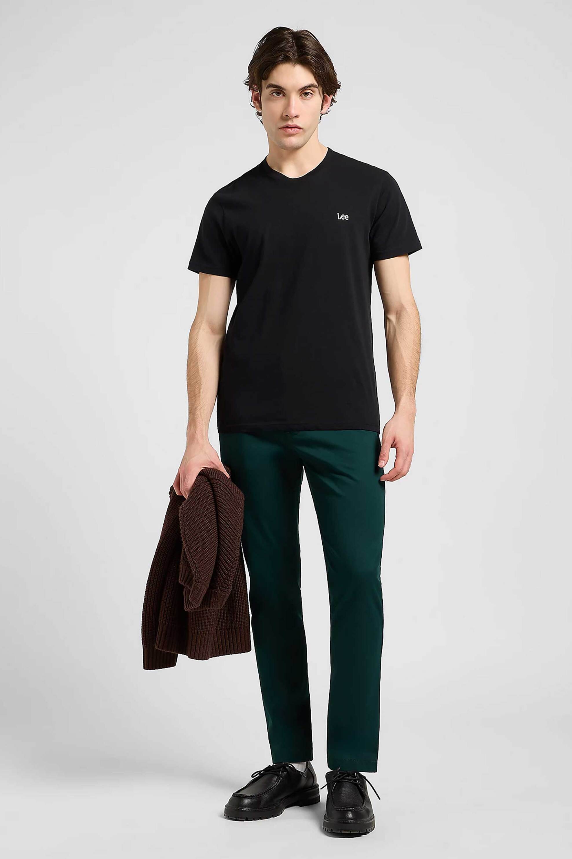 Lee® ανδρικό παντελόνι chino Slim Fit - 112370610 Πράσινο