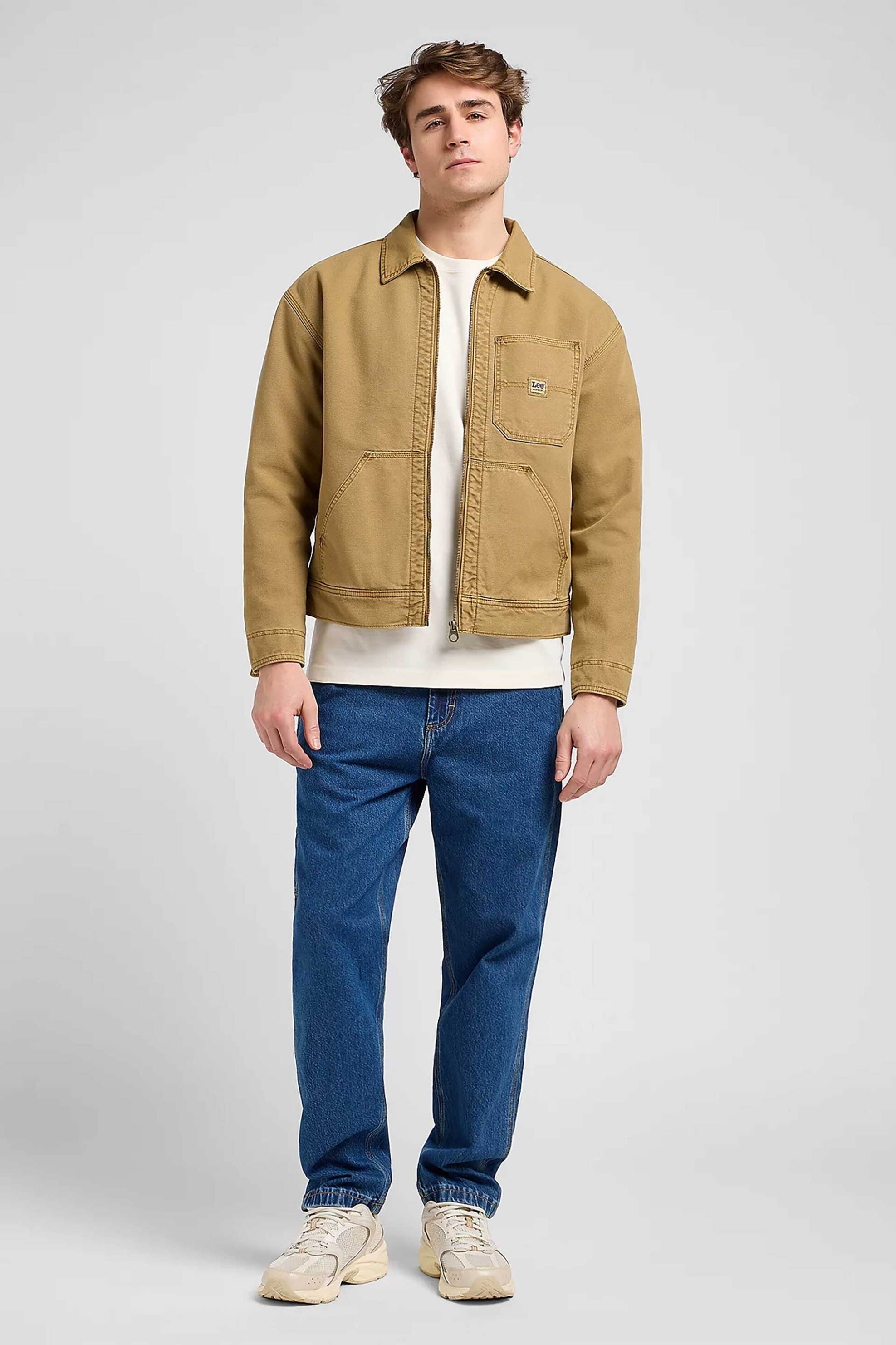 Lee® ανδρικό τζιν παντελόνι πεντάτσεπο Relaxed Fit "Carpenter" - 112370612 Denim Blue