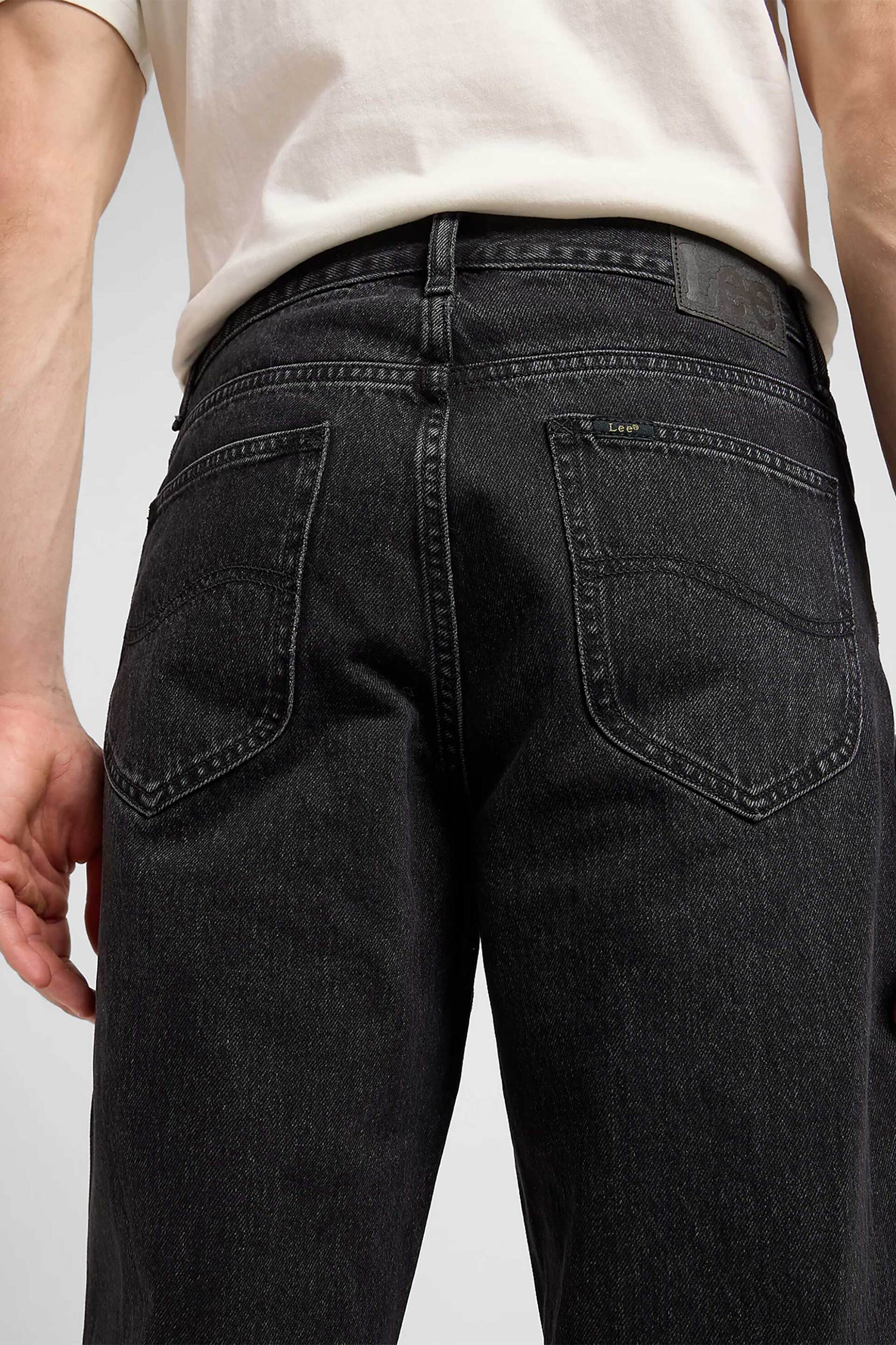 Lee Ανδρικό Τζιν Παντελόνι Πεντάτσεπο Relaxed Fit Haden - 112370678 Ανθρακί