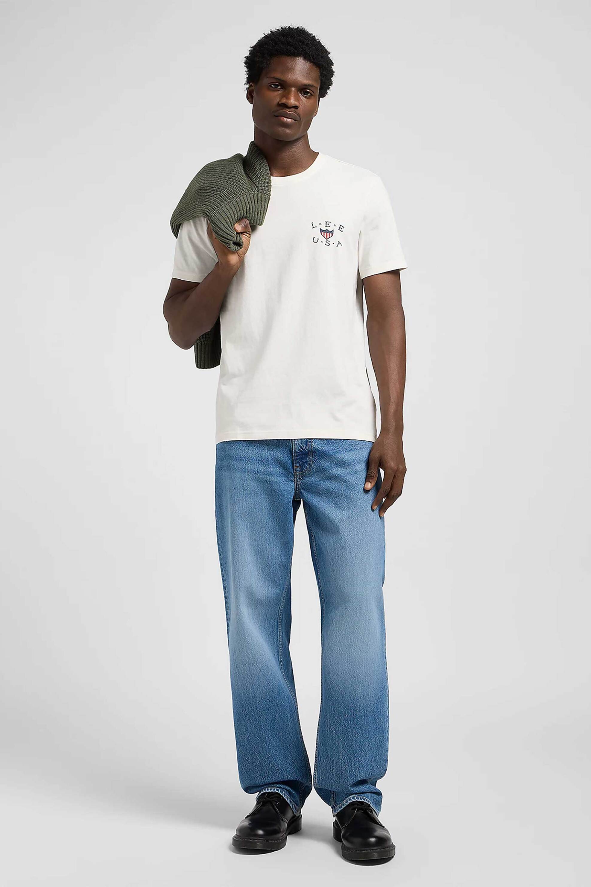 LEE Lee® ανδρικό τζιν παντελόνι πεντάτσεπο Loose Fit "Asher" - 112370684 Denim Blue