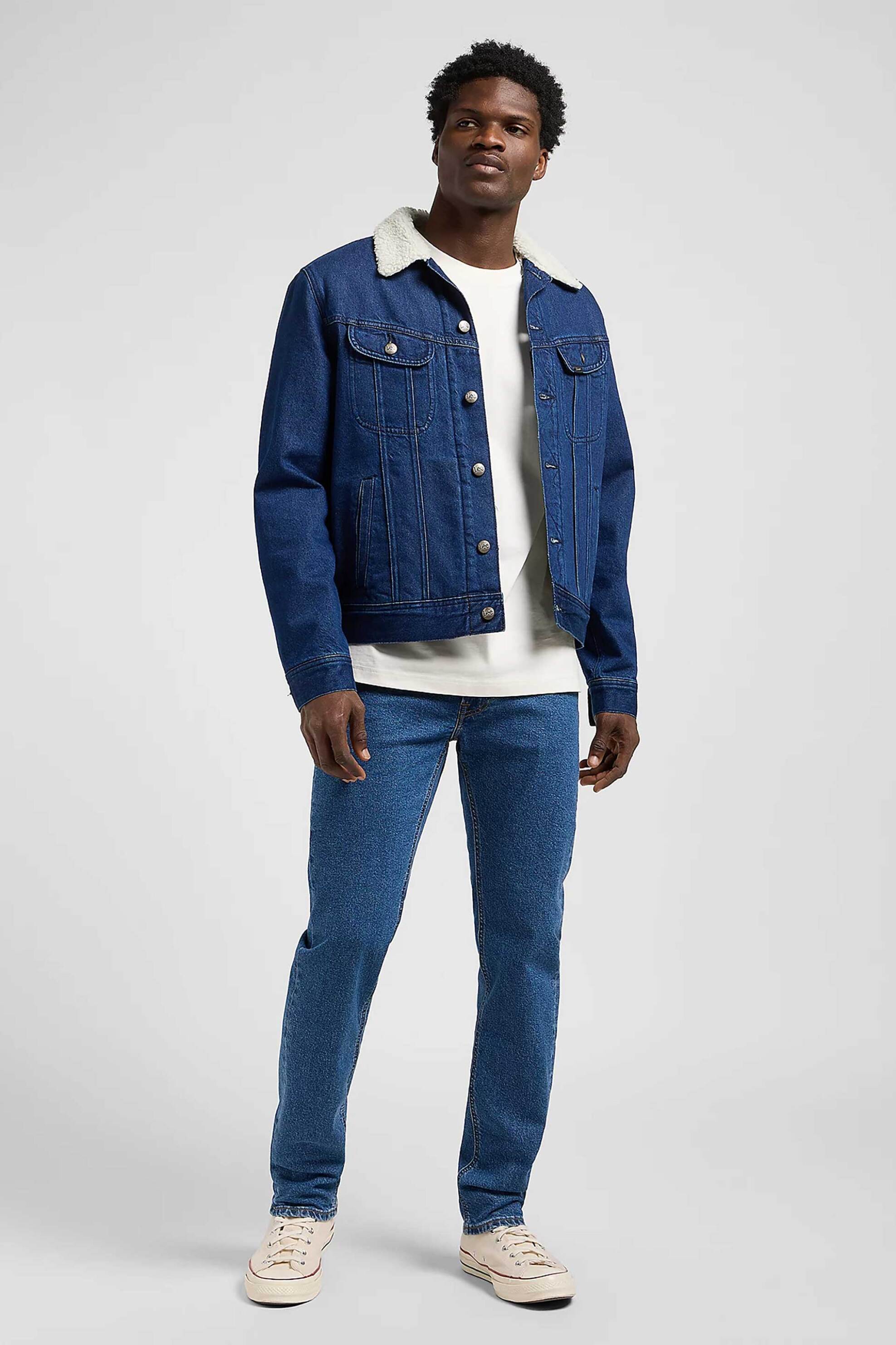 LEE Lee® ανδρικό τζιν παντελόνι πεντάτσεπο Regular Fit "Daren" - 112371200 Denim Blue