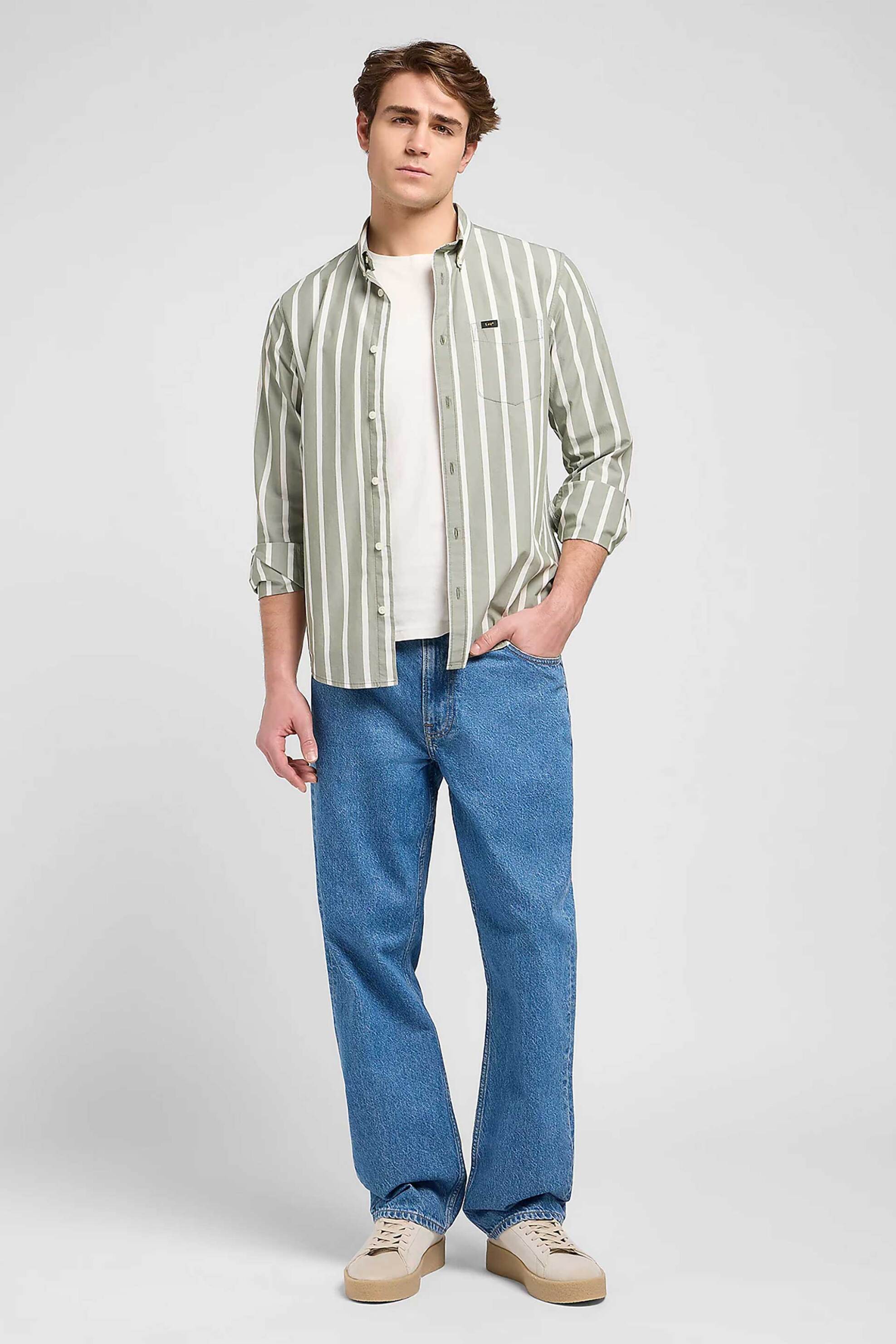 LEE Lee® ανδρικό τζιν παντελόνι πεντάτσεπο Loose Fit "Asher" - 112371286 Denim Blue