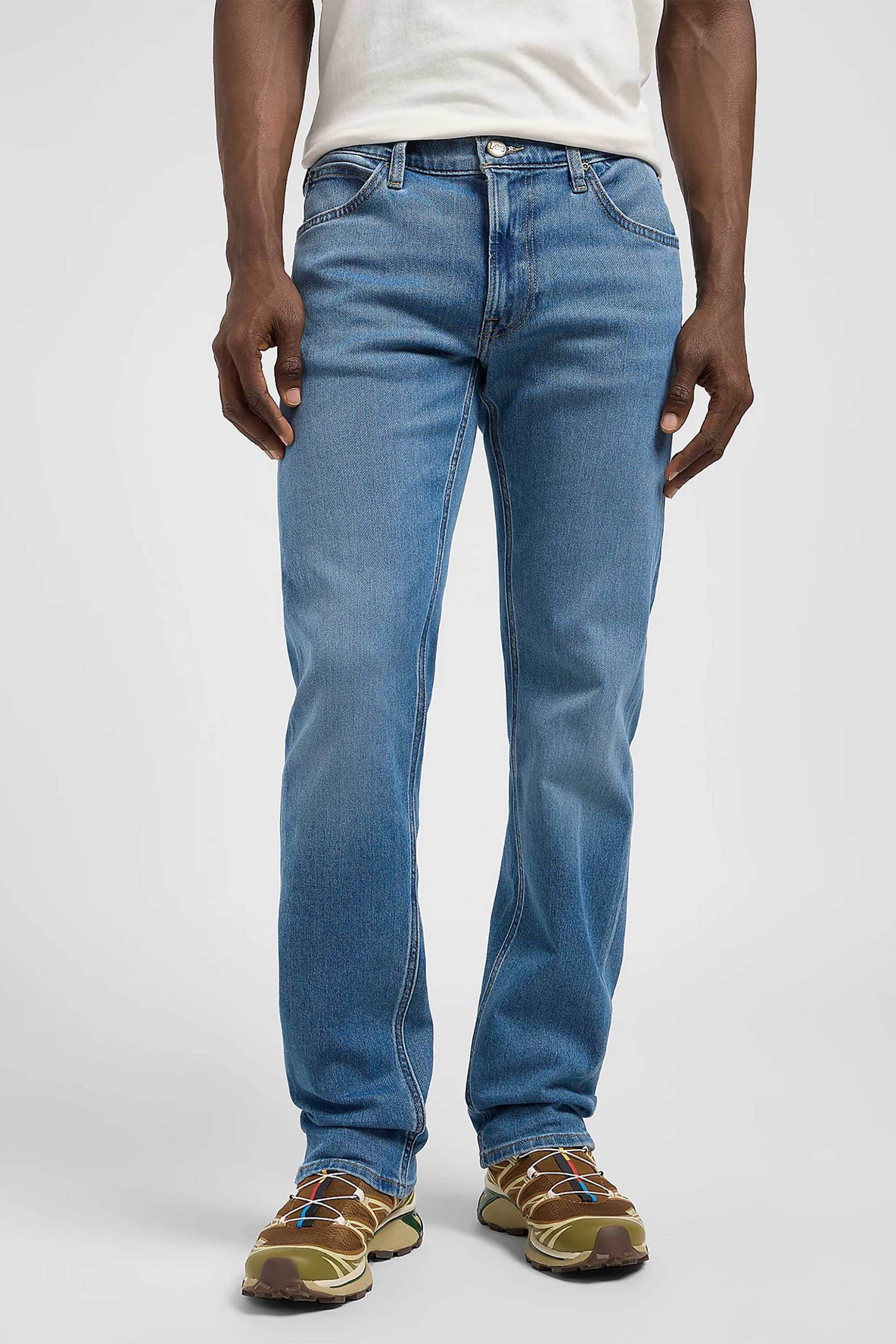 Lee® ανδρικό τζιν παντελόνι πεντάτσεπο Regular Straight Fit "Daren" - 112372635 Denim Blue φωτογραφία