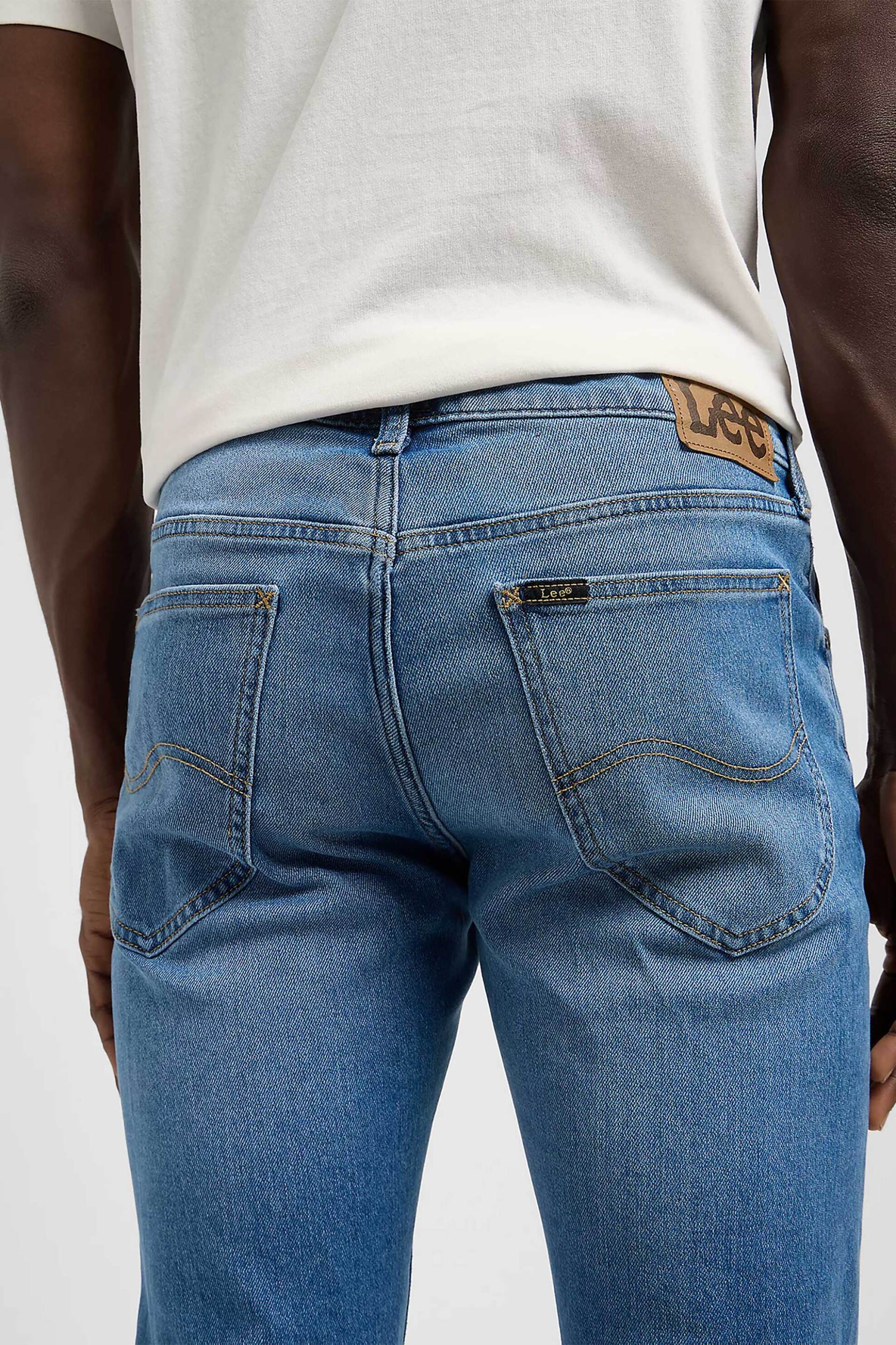 Lee® ανδρικό τζιν παντελόνι πεντάτσεπο Regular Straight Fit "Daren" - 112372635 Denim Blue φωτογραφία