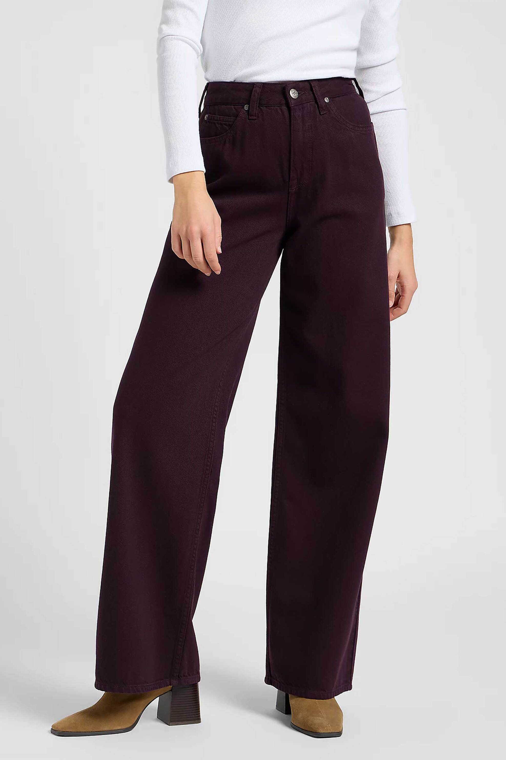 Lee® γυναικείο ψηλόμεσο τζιν παντελόνι πεντάτσεπο Wide Leg "Stella" - 112370891 Μοβ φωτογραφία