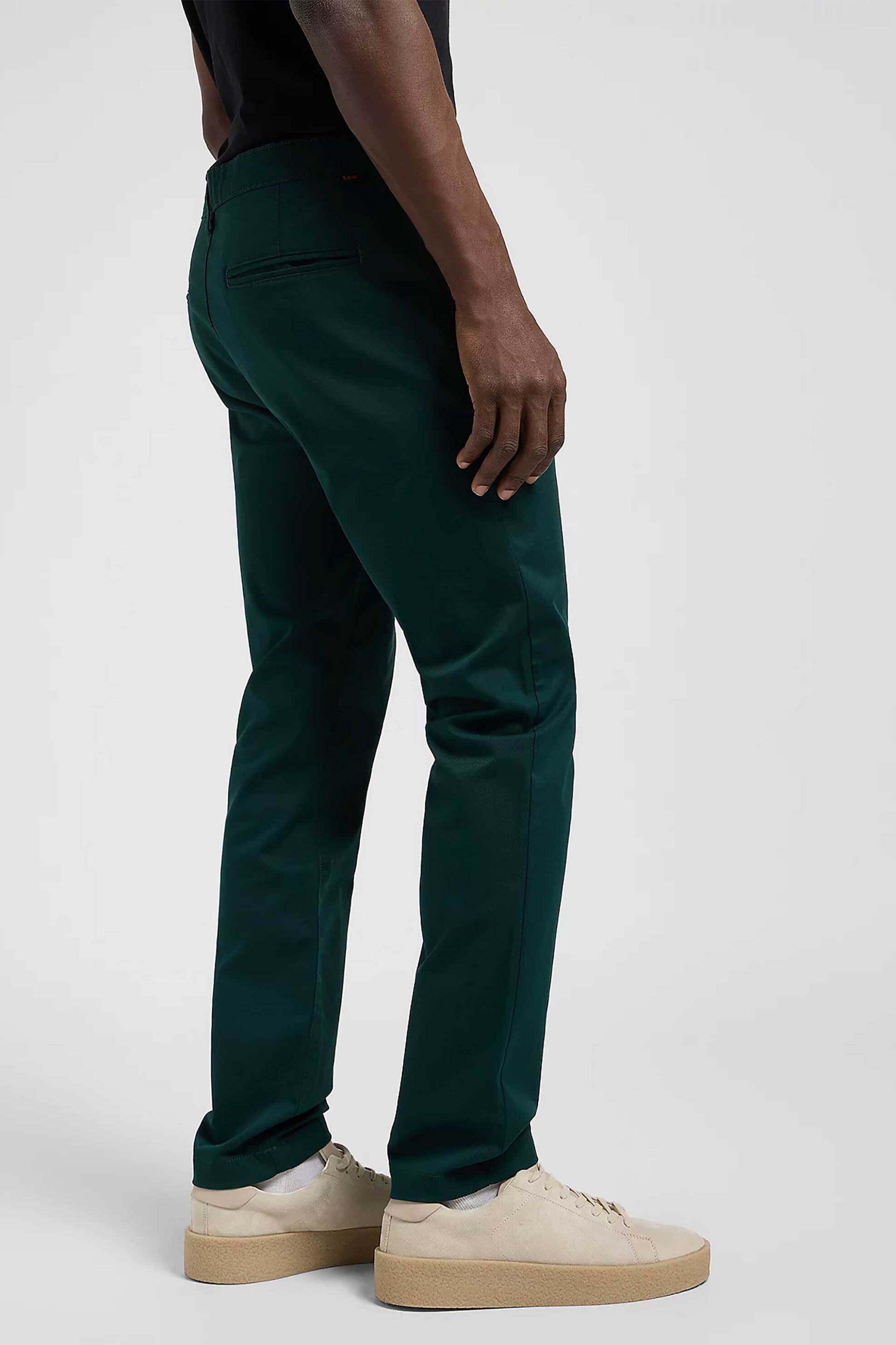 Lee® ανδρικό chino παντελόνι Regular Fit - 112370607 Πράσινο Σκούρο φωτογραφία