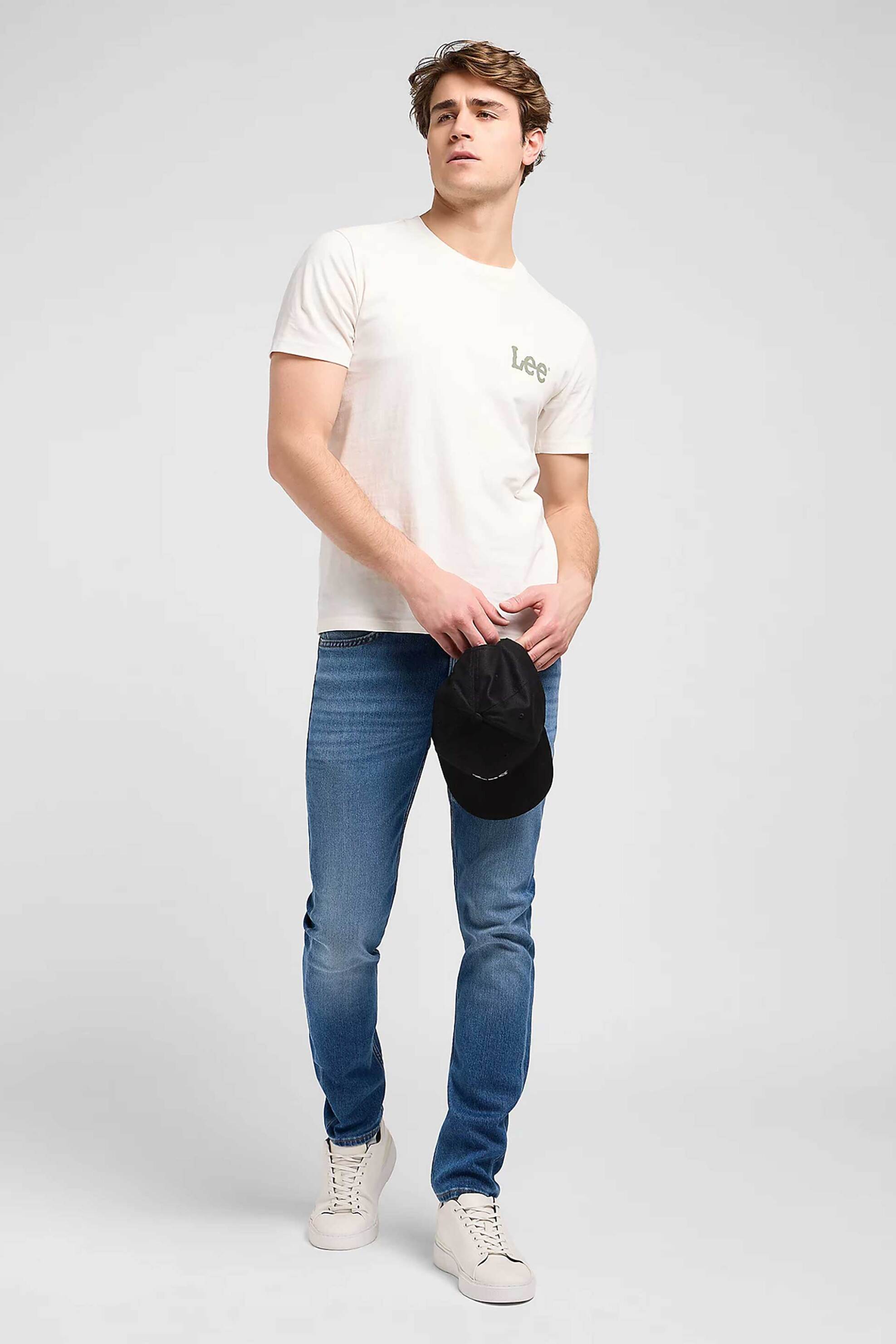 Lee® ανδρικό τζιν παντελόνι πεντάτσεπο Slim Tapered Fit "Luke" - 112370689 Denim Blue