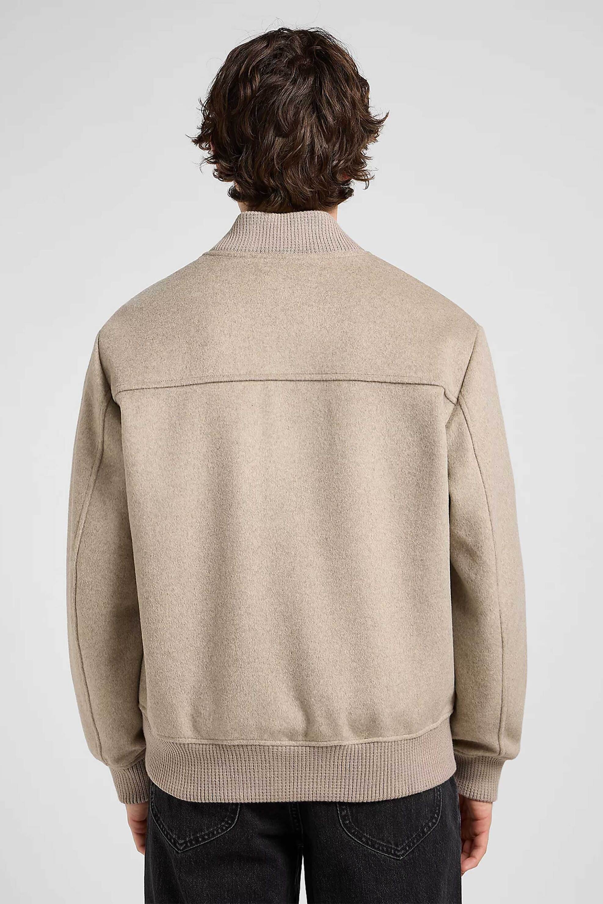 Lee® ανδρικό bomber jacket με τσέπες Regular Fit - 112371317 Μπεζ φωτογραφία