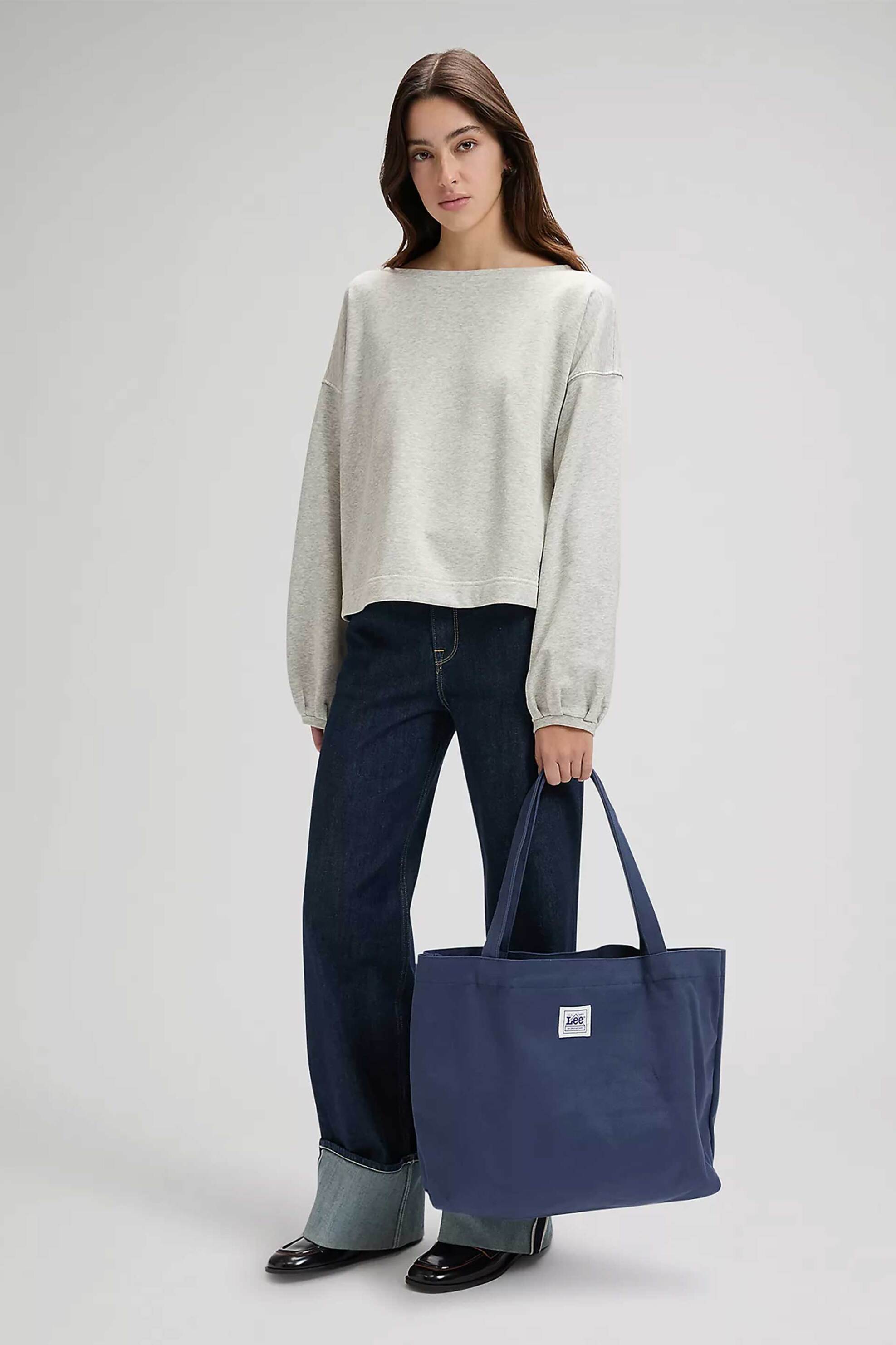 Lee® γυναικεία τσάντα tote με logo patch "Workwear" - 112379176 Μπλε Σκούρο