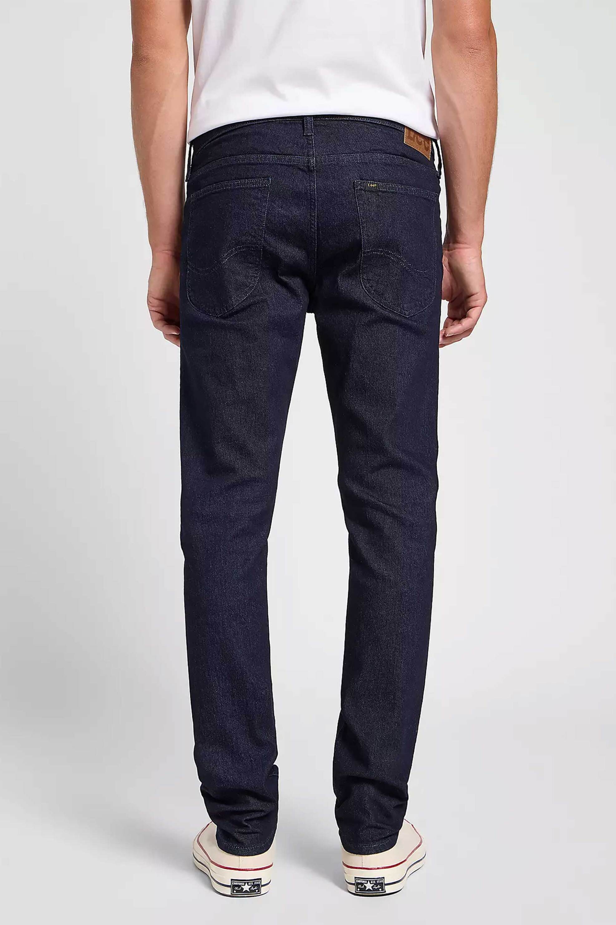 Lee Ανδρικό Τζιν Παντελόνι Πεντάτσεπο Slim Tapered Fit Luke - 112363922 Denim Blue Σκούρο