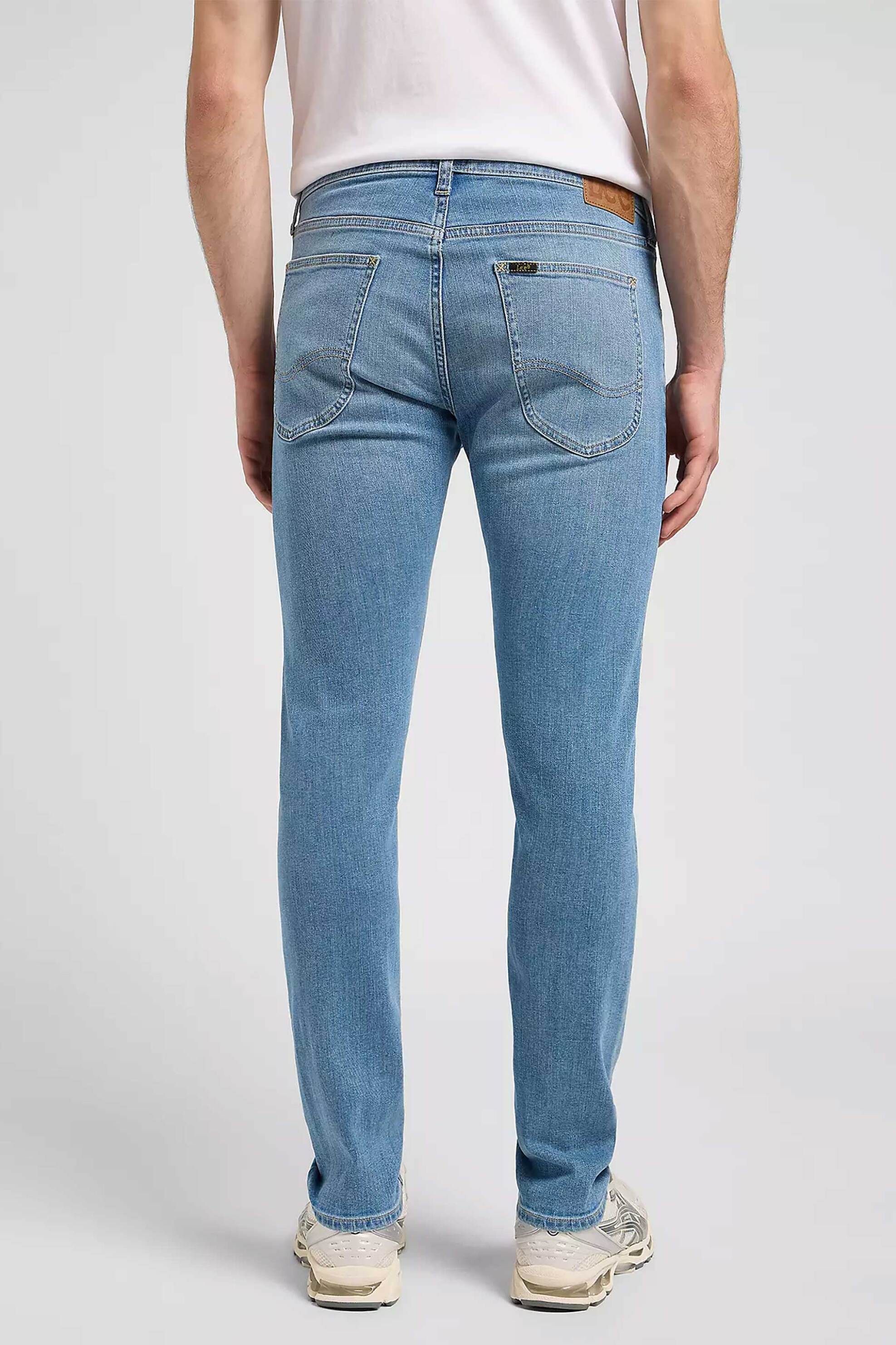 Lee Ανδρικό Τζιν Παντελόνι Πεντάτσεπο Slim Tapered Fit Luke - 112370736 Denim Blue Ανοιχτό