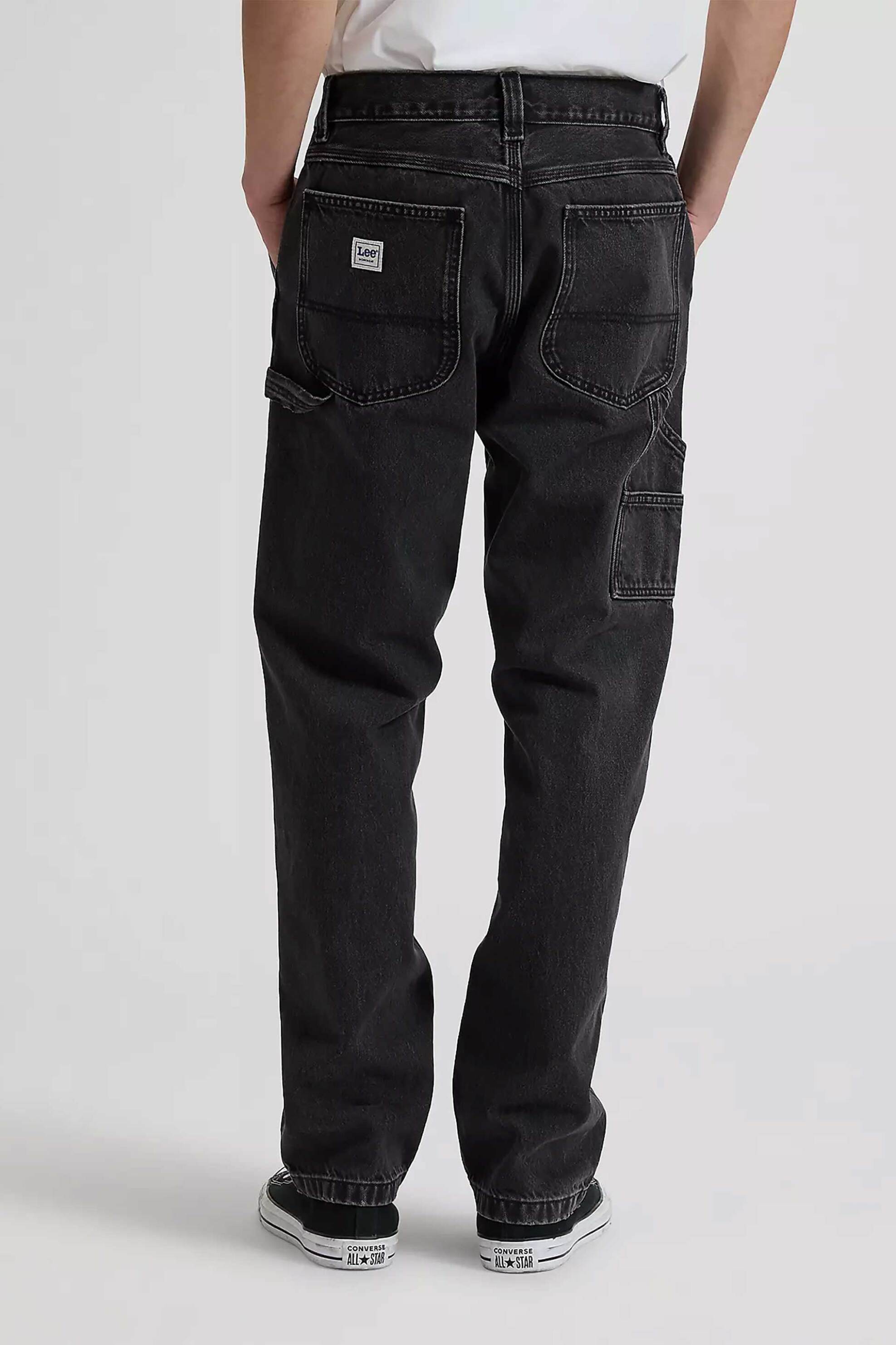 Lee Ανδρικό Τζιν Παντελόνι Loose Fit Workwear Carpenter - 112376366 Μαύρο