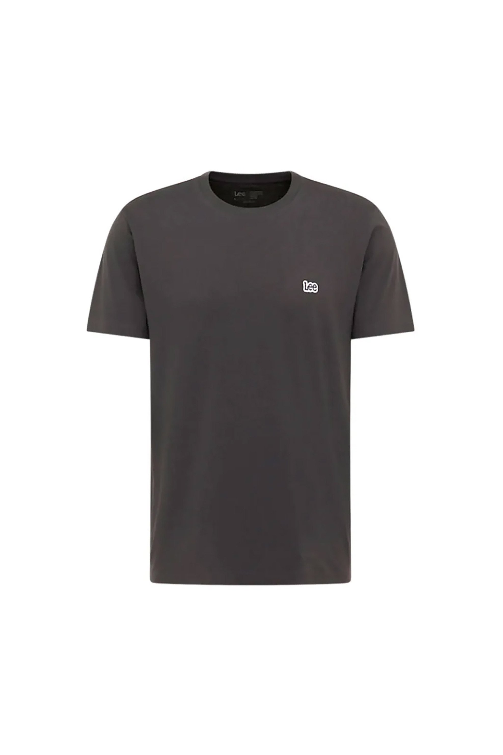 Lee® ανδρικό T-shirt με κεντημένο λογότυπο Regular Fit - 112376604 Ανθρακί