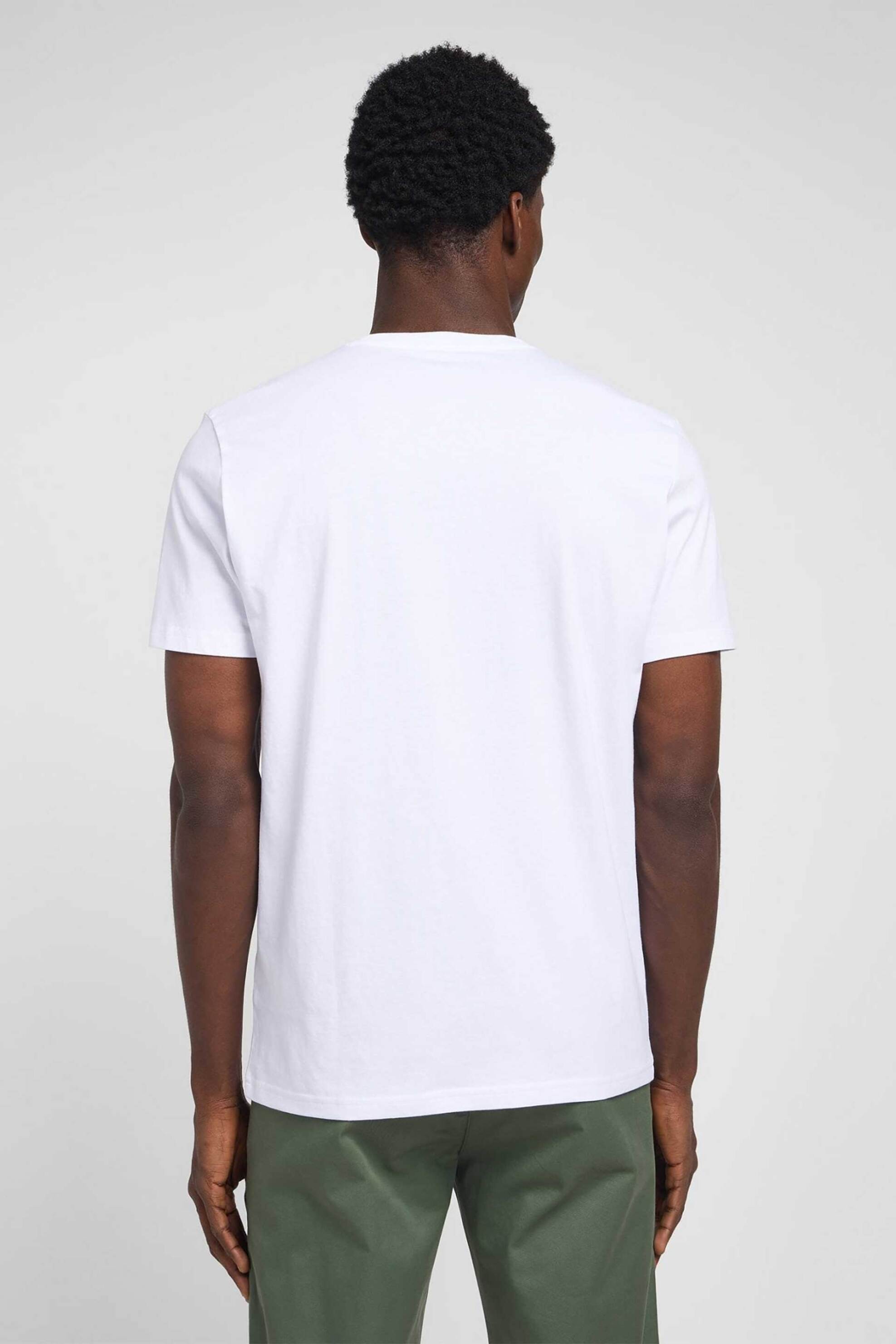 Lee Ανδρικό T-Shirt με Logo Print Regular Fit Woobly - 112116123-** Λευκό