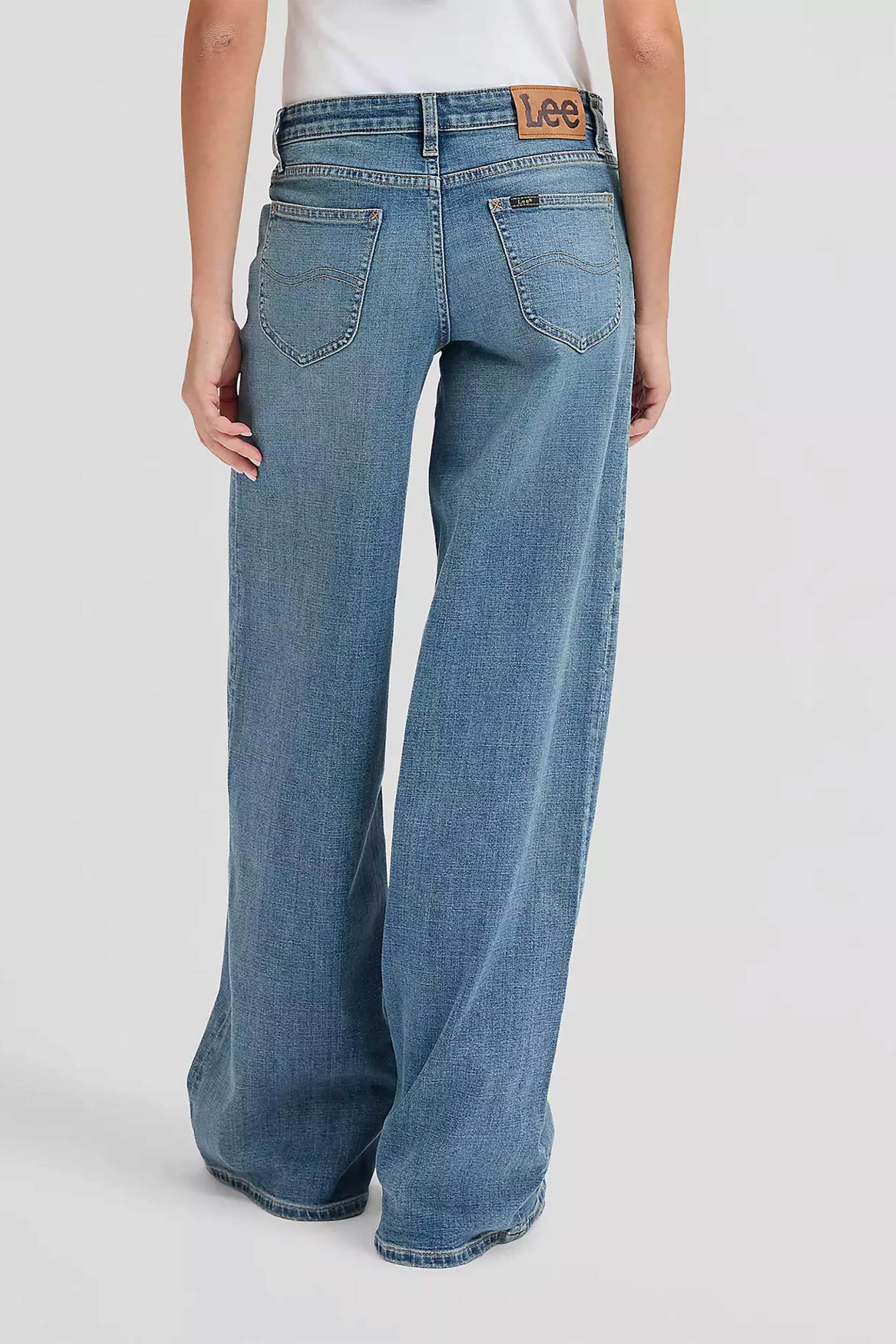Lee Γυναικείο Τζιν Παντελόνι Πεντάτσεπο Baggy Fit Hope - 112376716 Denim Blue